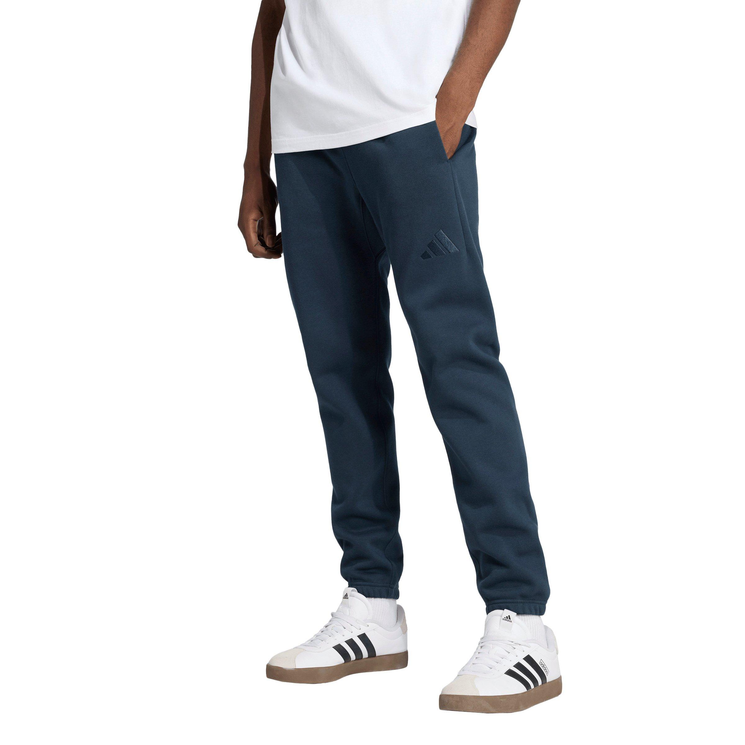 adidas Men's ALL SZN Fleece Regular Tapered Joggers -Dk Blue - DK BLUE Thumbnail View 1