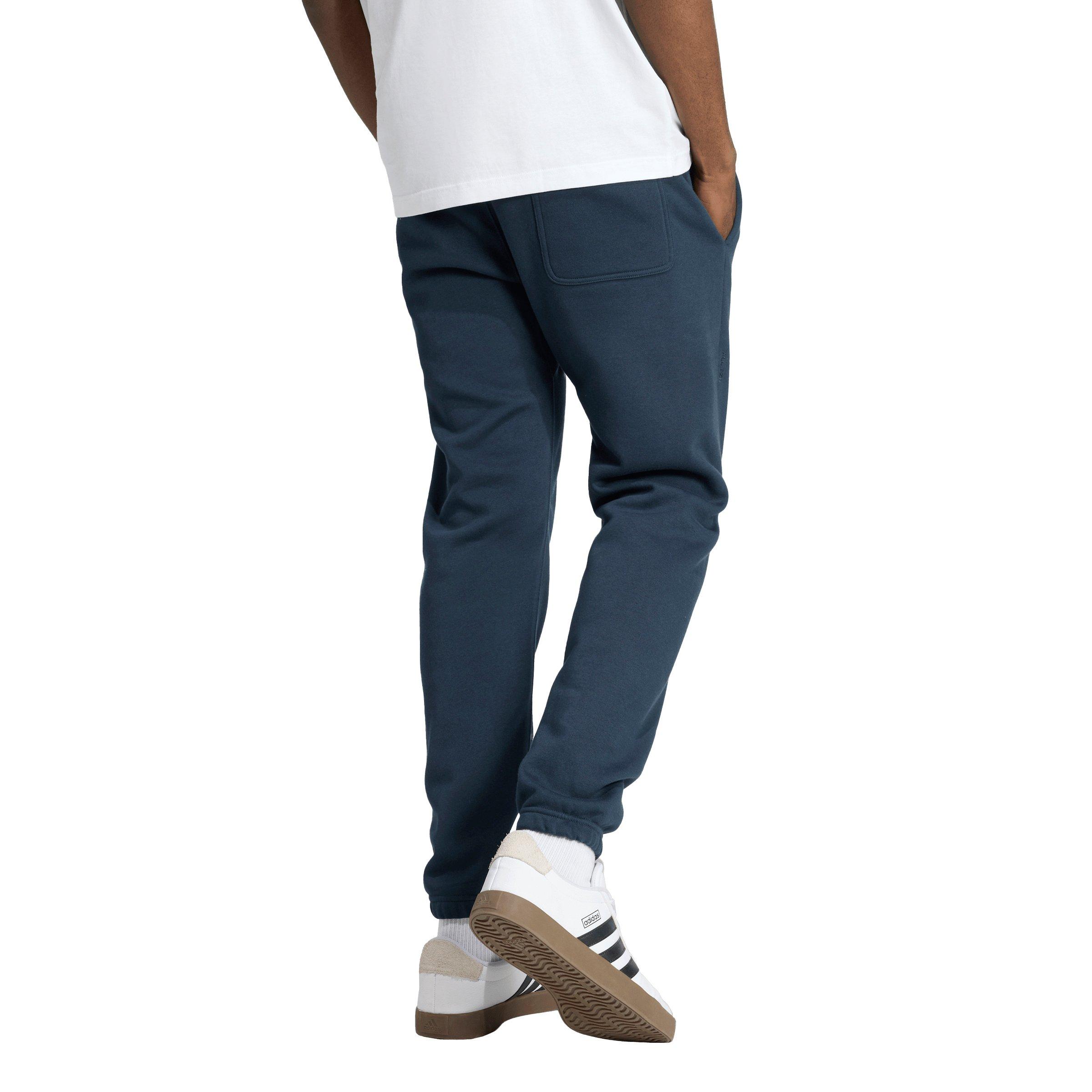 adidas Men's ALL SZN Fleece Regular Tapered Joggers -Dk Blue - DK BLUE Thumbnail View 2