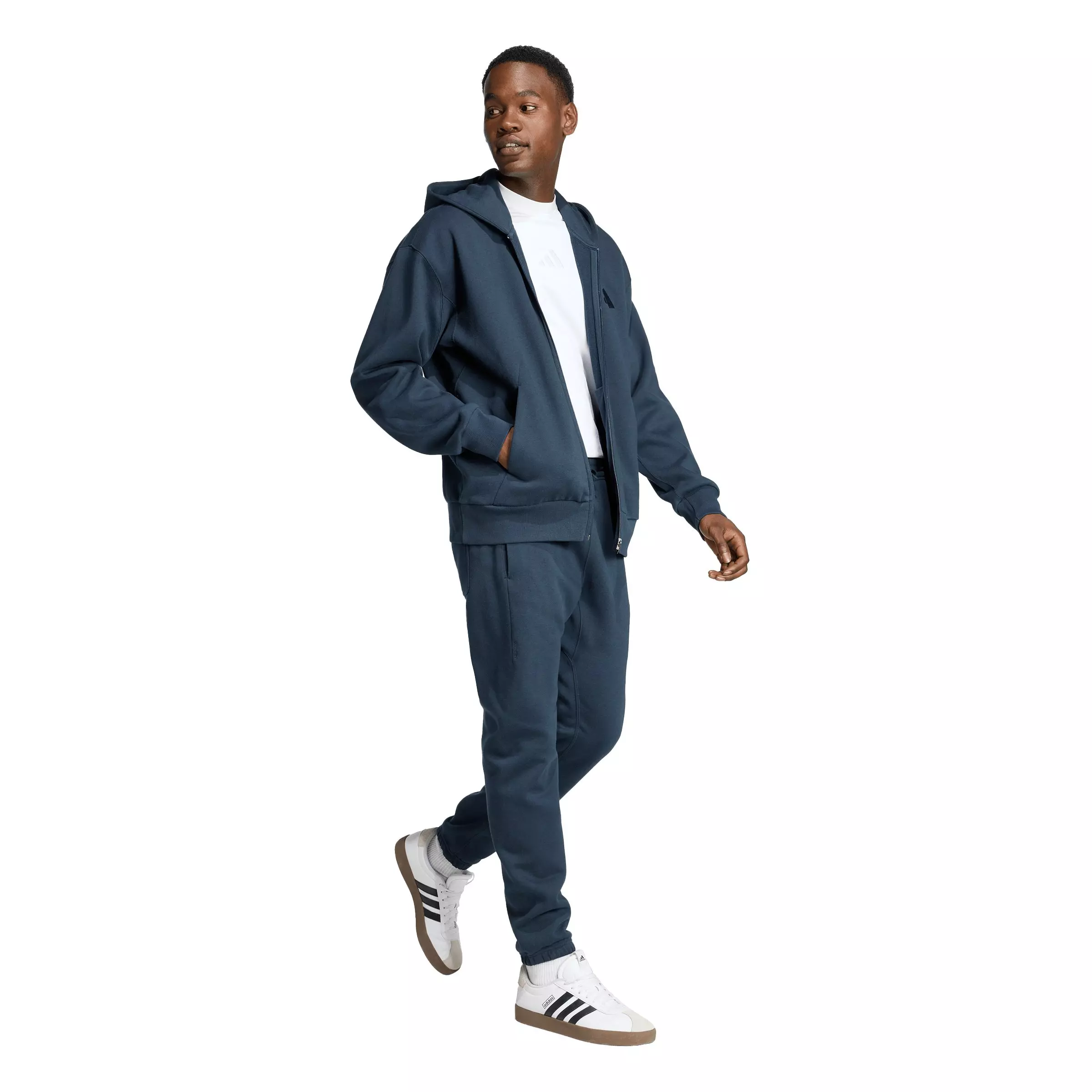 adidas Men's ALL SZN Fleece Regular Tapered Joggers - Dk Blue - DK BLUE