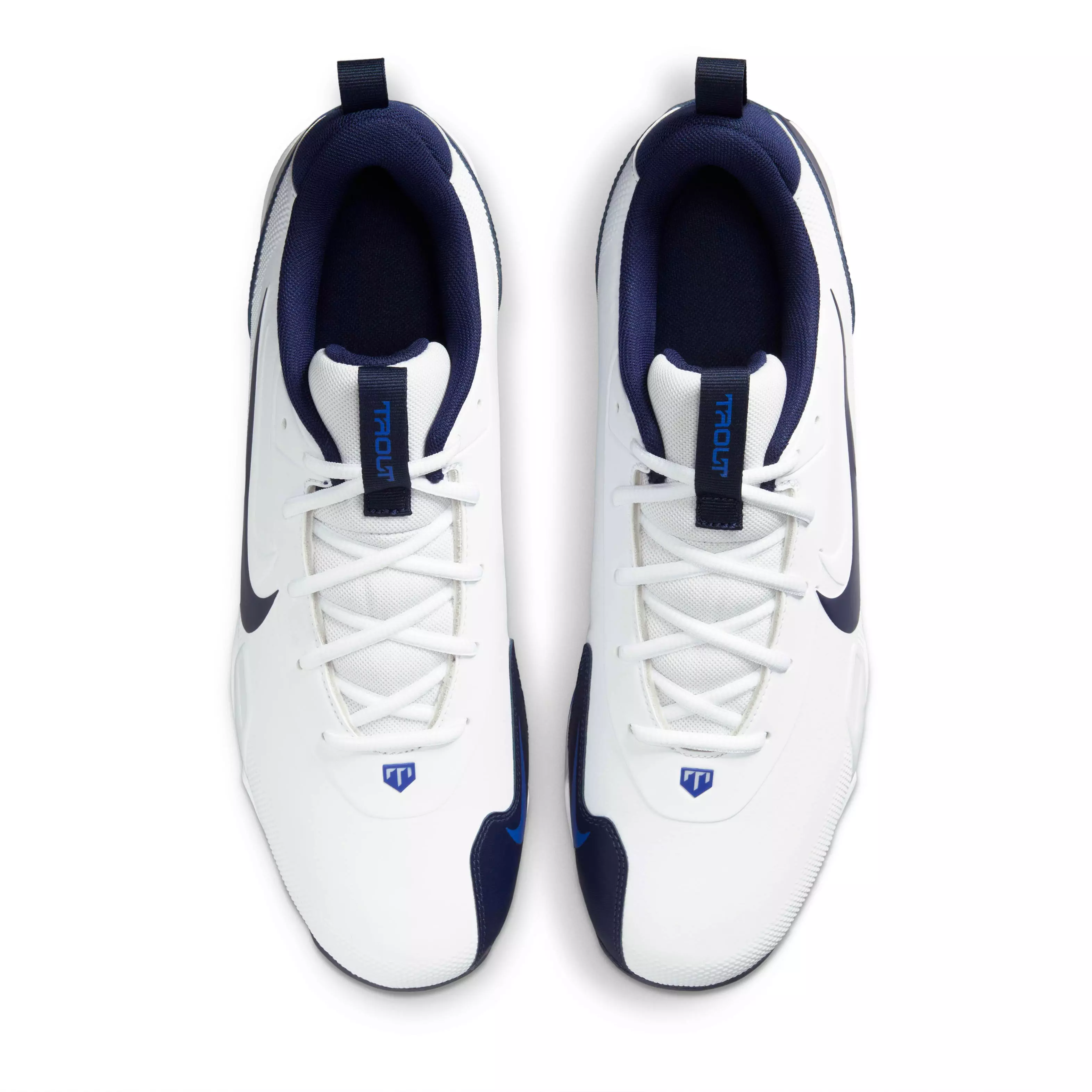 Nike Force Trout 9 Keystone "White/Hyper Royal/Midnight Navy" Men's Baseball Cleat - WHITE/ROYAL/NAVY
