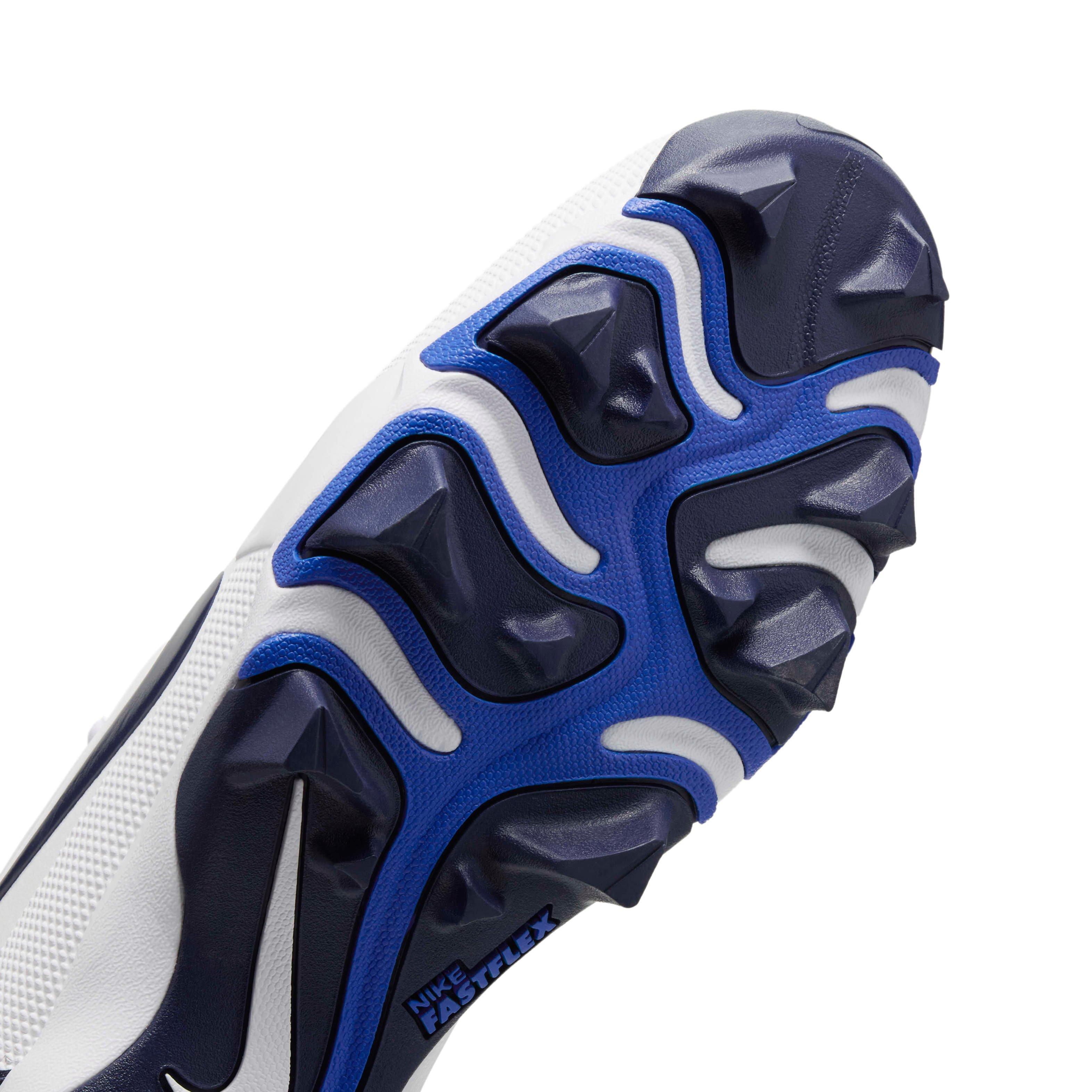 Nike Force Trout 9 Keystone "White/Hyper Royal/Midnight Navy" Men's Baseball Cleat - WHITE/ROYAL/NAVY Thumbnail View 7