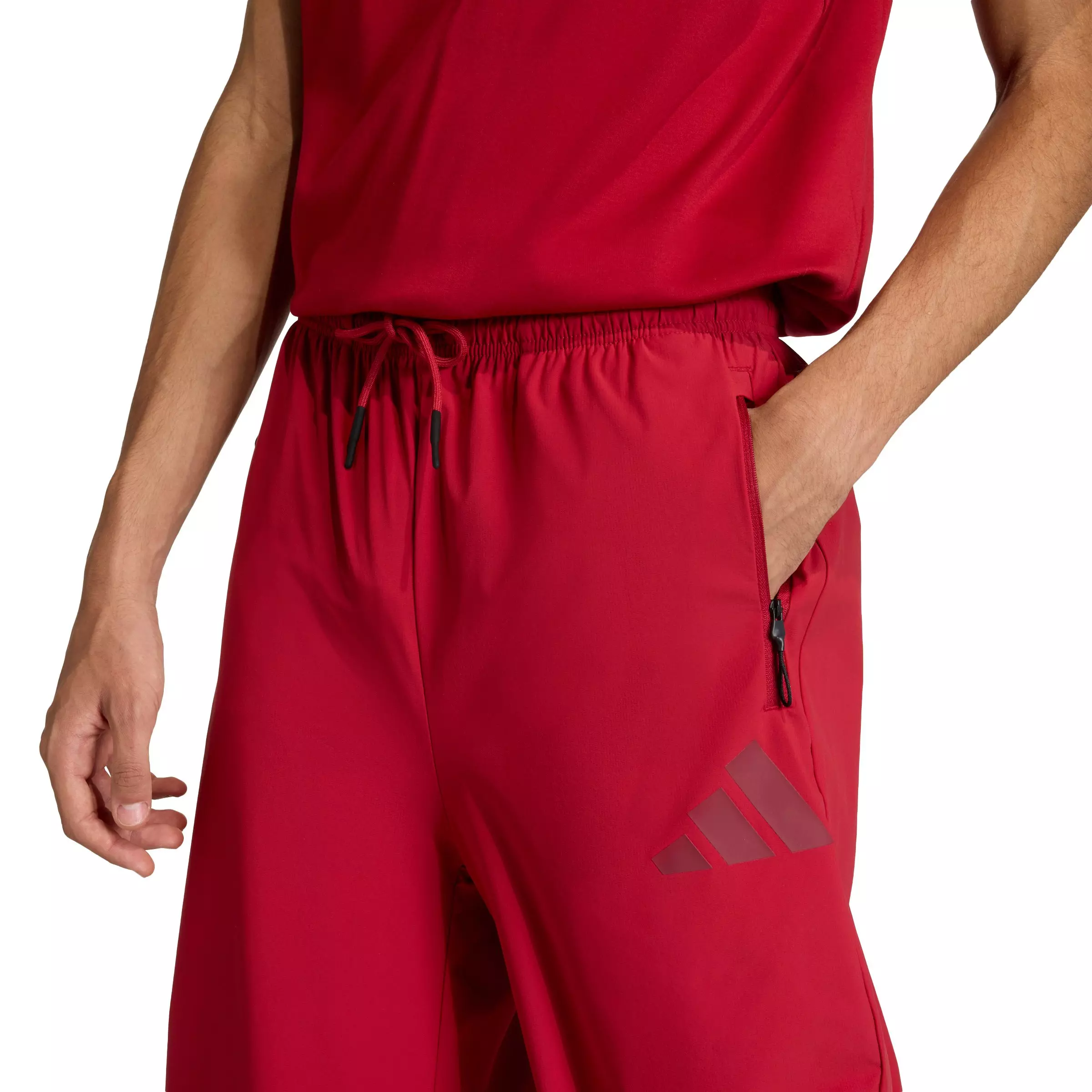 adidas Men's Z.N.E. Woven Pants -Maroon - MAROON