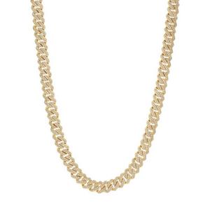 King Ice 15MM Iced Diamond Cut Miami Cuban Link Chain - Gold - GOLD