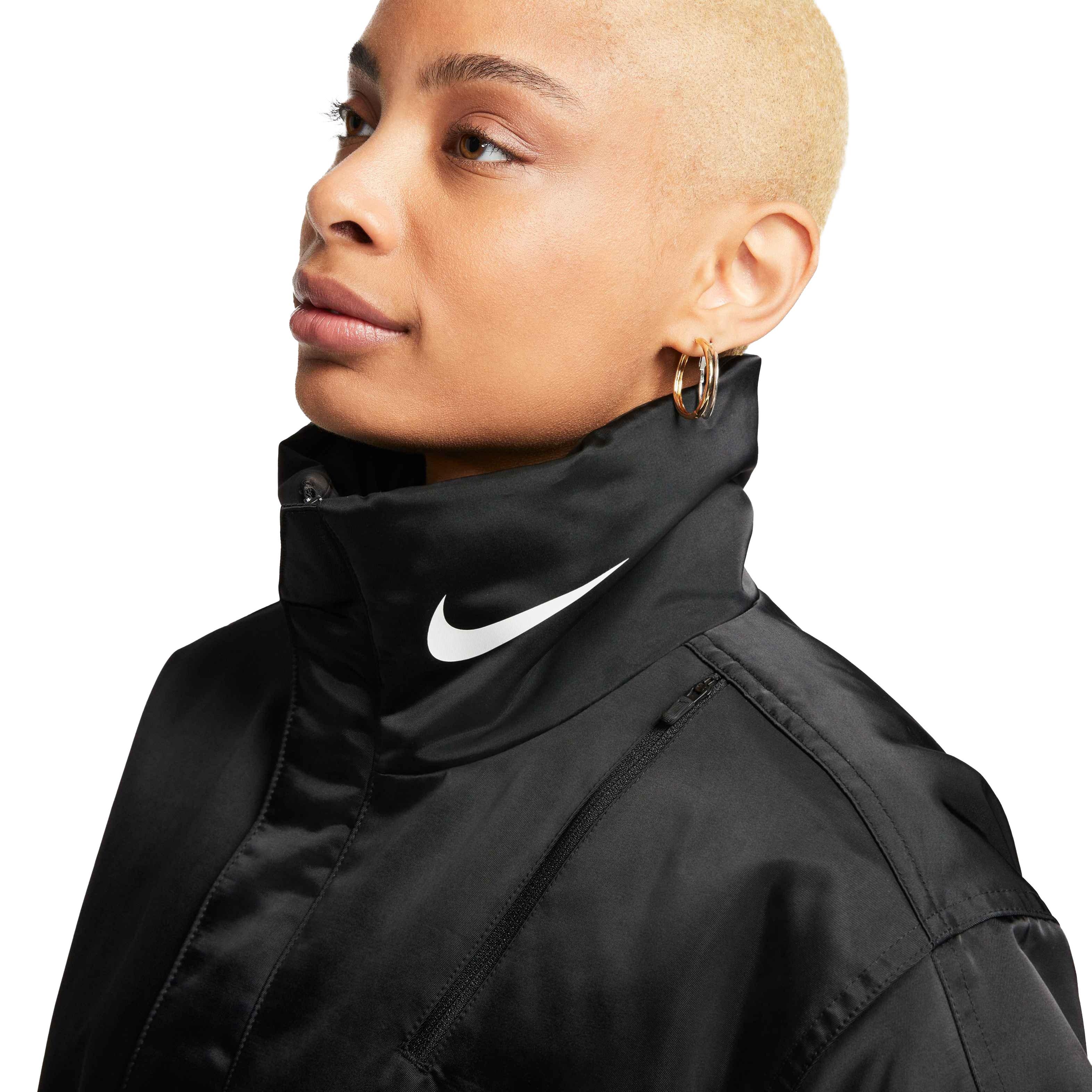 Nike Women's Sportswear Synthetic-Filled Parka Trend - BLACK Thumbnail View 3