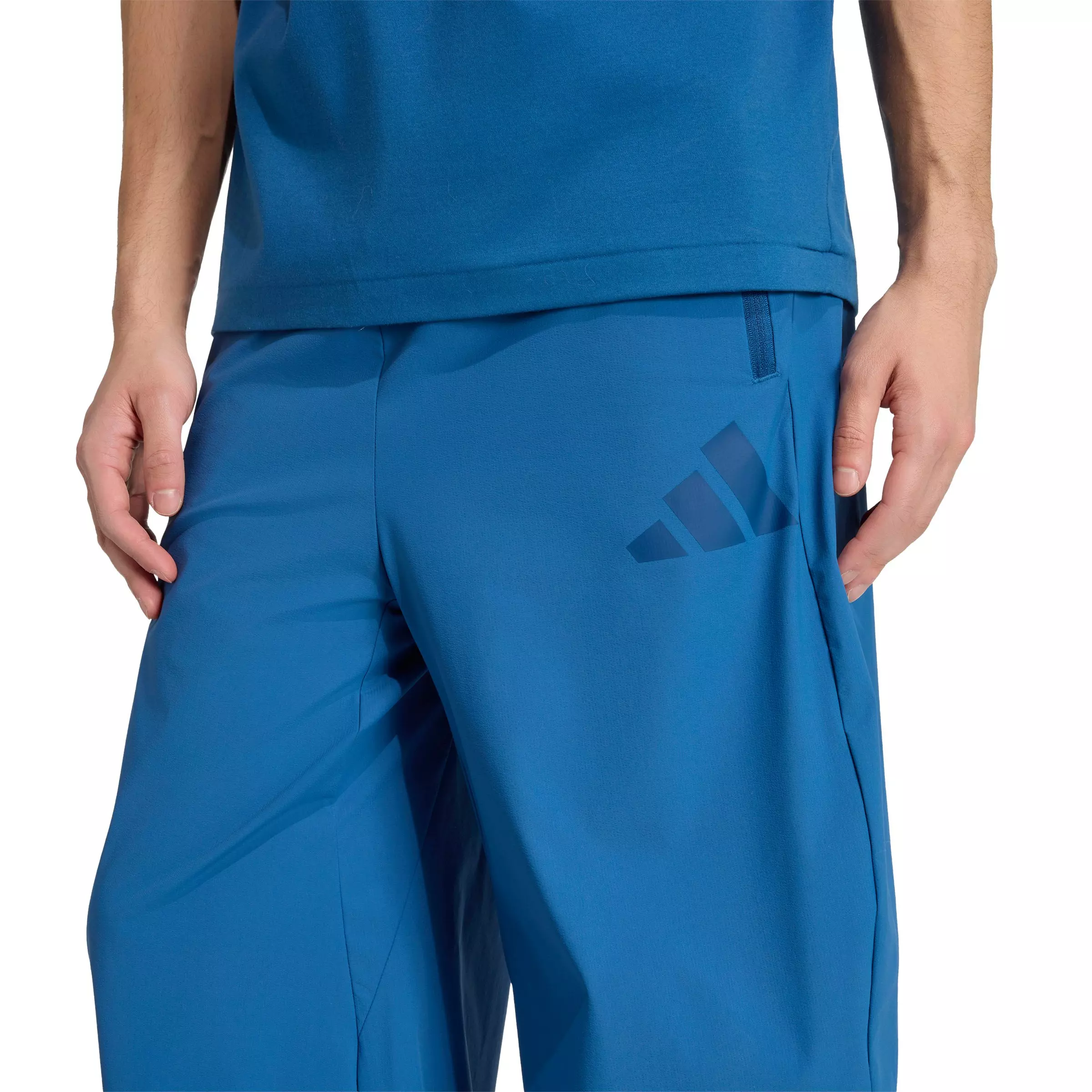 adidas Men's Z.N.E. Woven Pants - Blue - BLUE