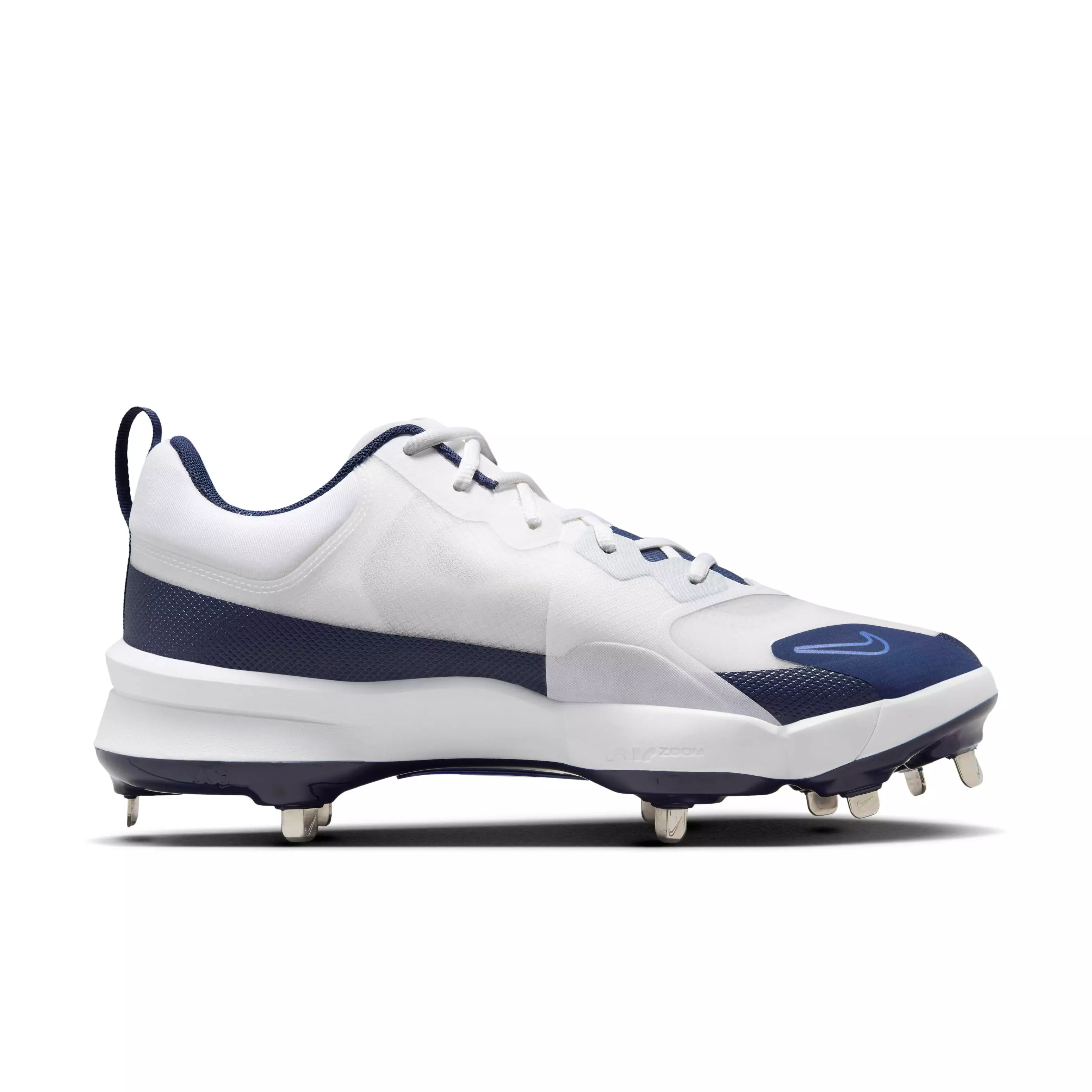 Nike Force Zoom Trout 9 Pro "White/Hyper Royal/Football Grey/Midnight Navy" Men's Baseball Cleat - WHITE/ROYAL/GREY/NAVY
