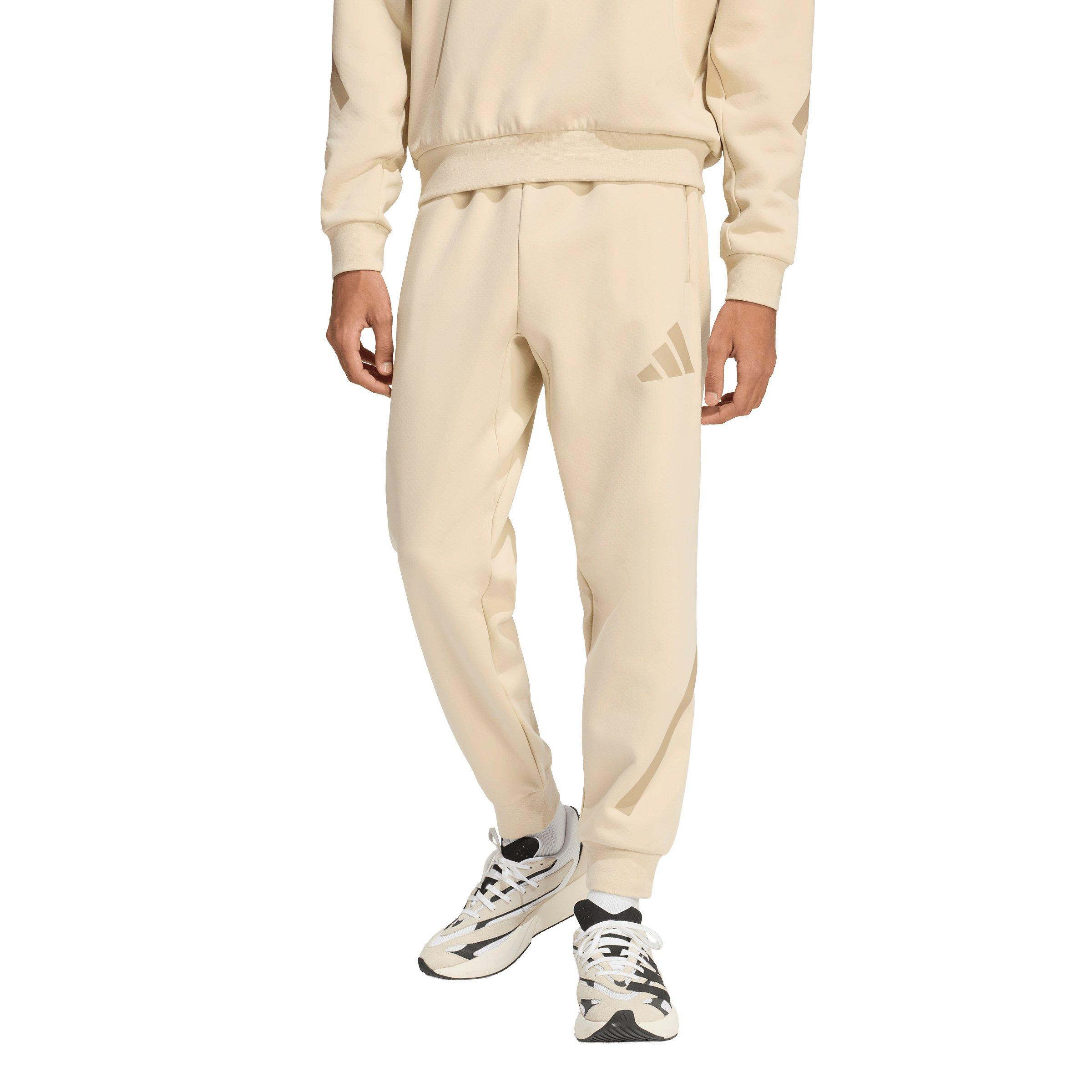 adidas Men's Z.N.E. Tracksuit Bottoms - Cream - CREAM Thumbnail View 1