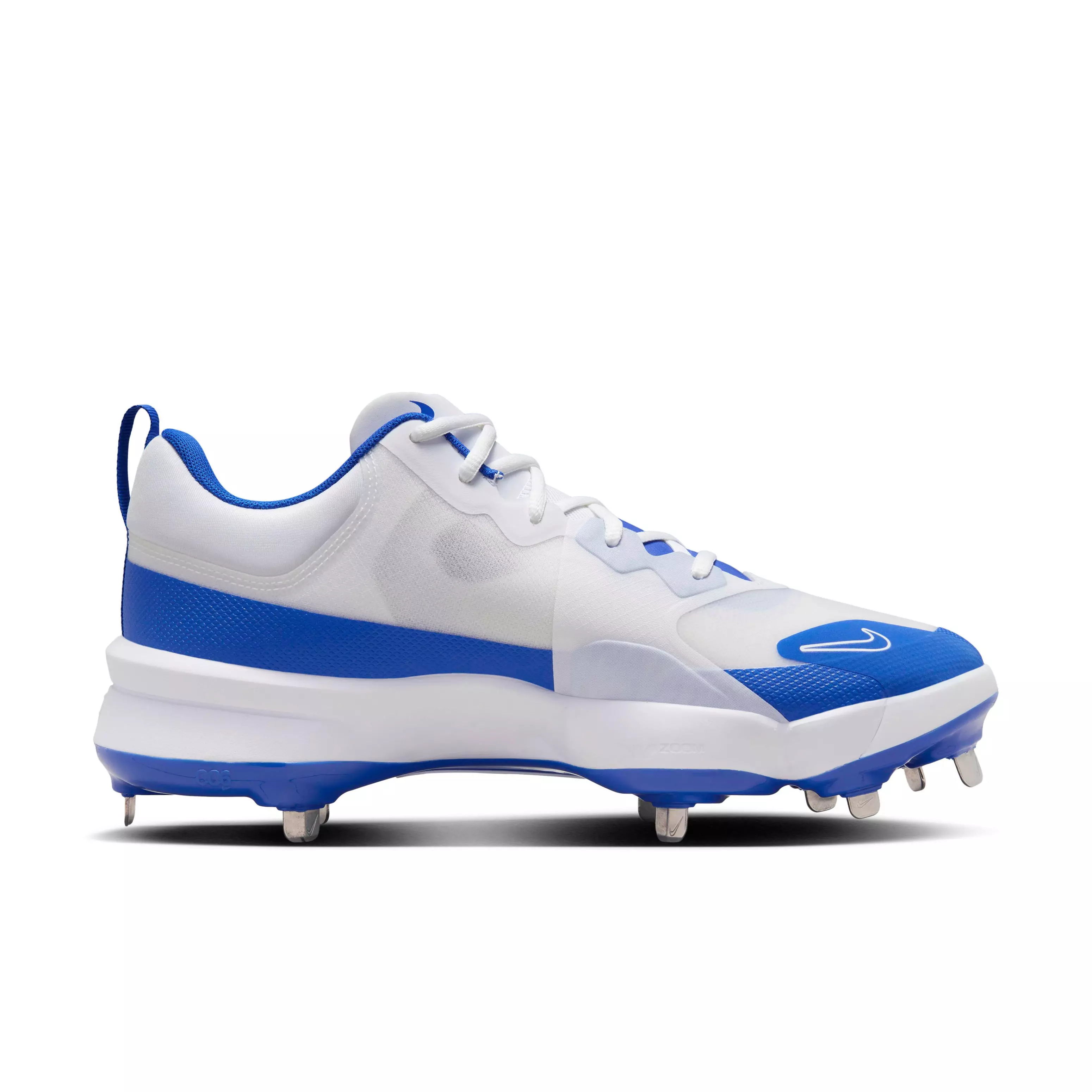 Nike Force Zoom Trout 9 Pro "White/Midnight Navy/Hyper Royal" Men's Baseball Cleat - WHITE/NAVY/ROYAL