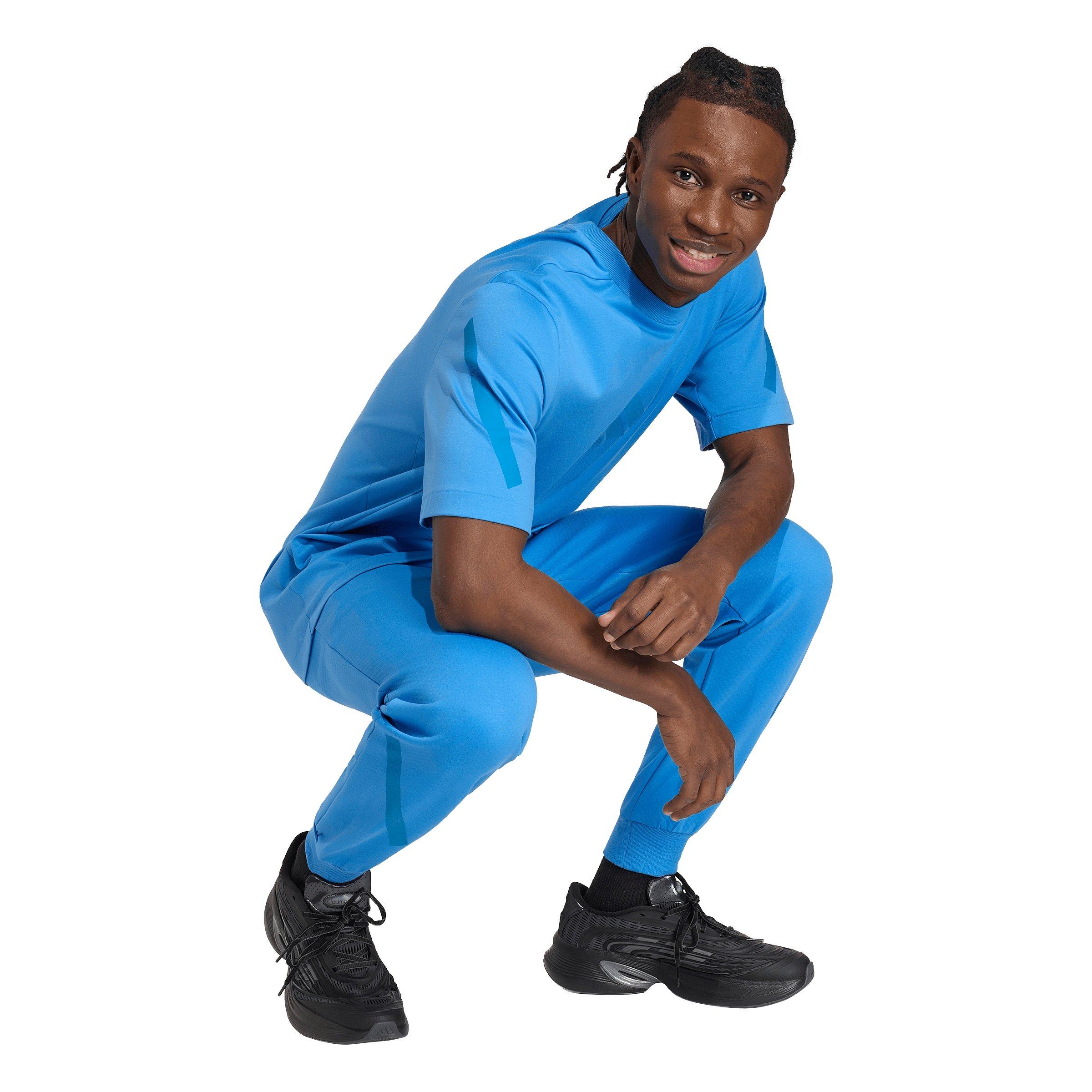 adidas Men's Z.N.E. Tracksuit Bottoms -Blue - BLUE Thumbnail View 5