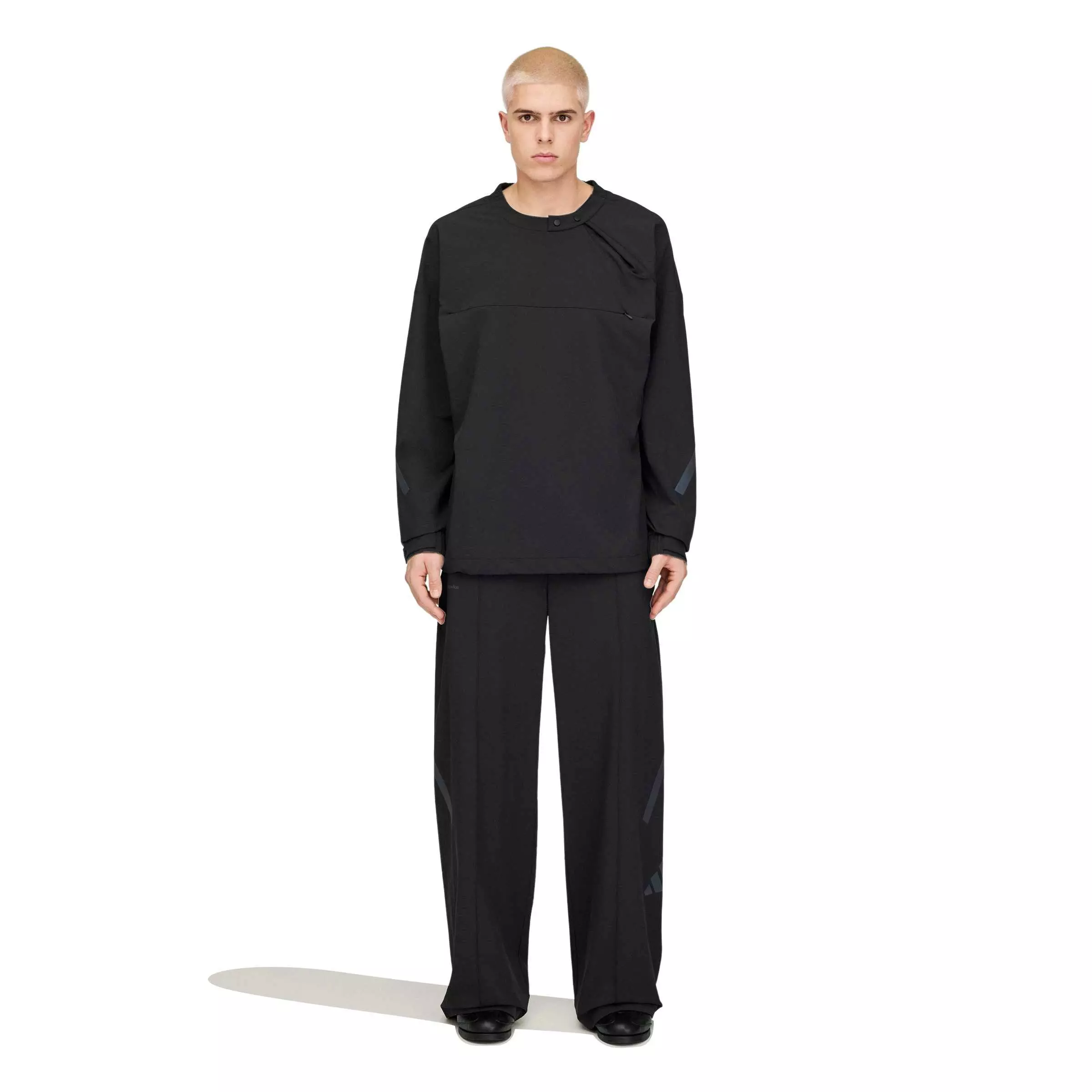 adidas Men's x Entire Studios Z.N.E. Uniform Woven Pants -Black - BLACK