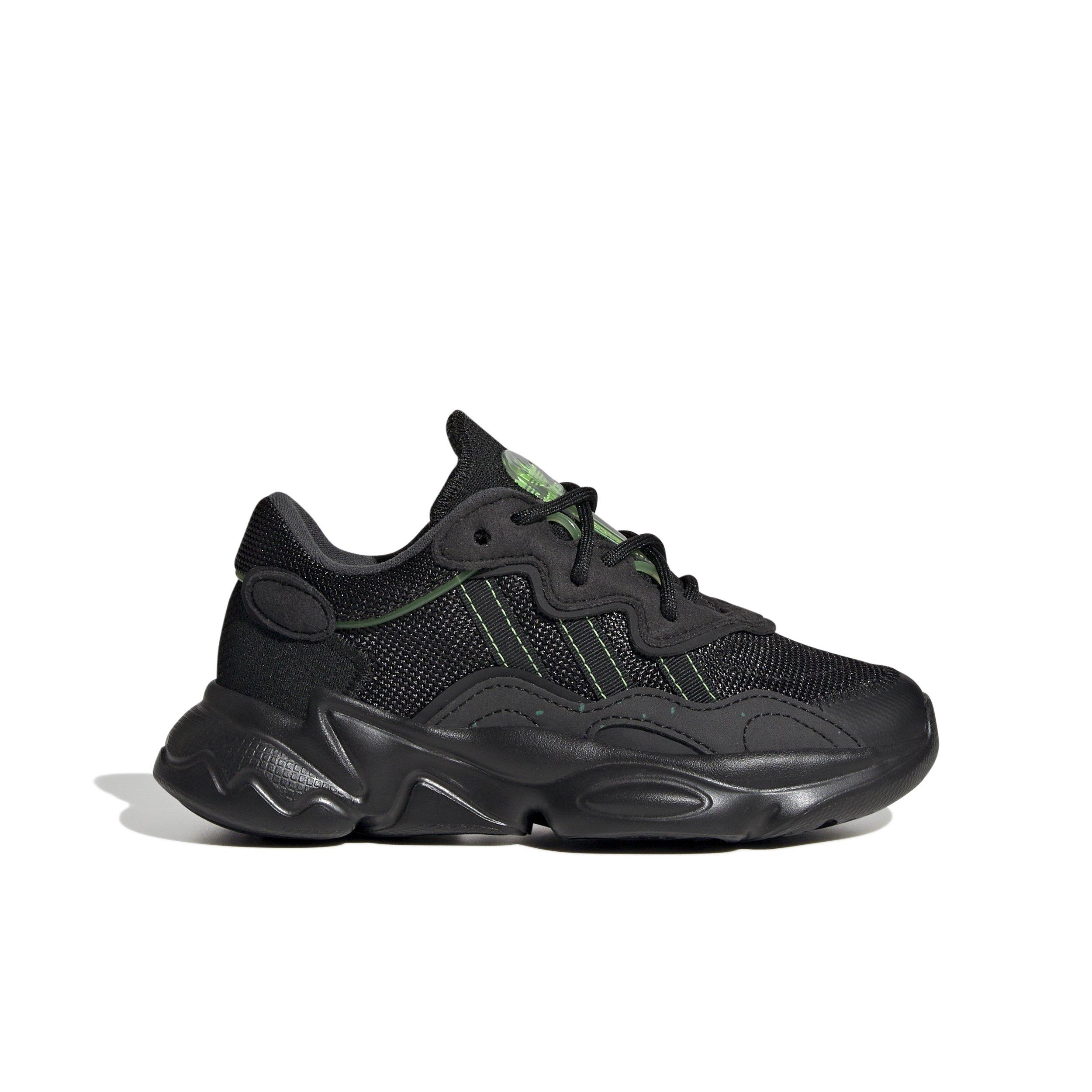 adidas Originals OZWEEGO "Core Black/Core Black/S Green" Preschool Boys