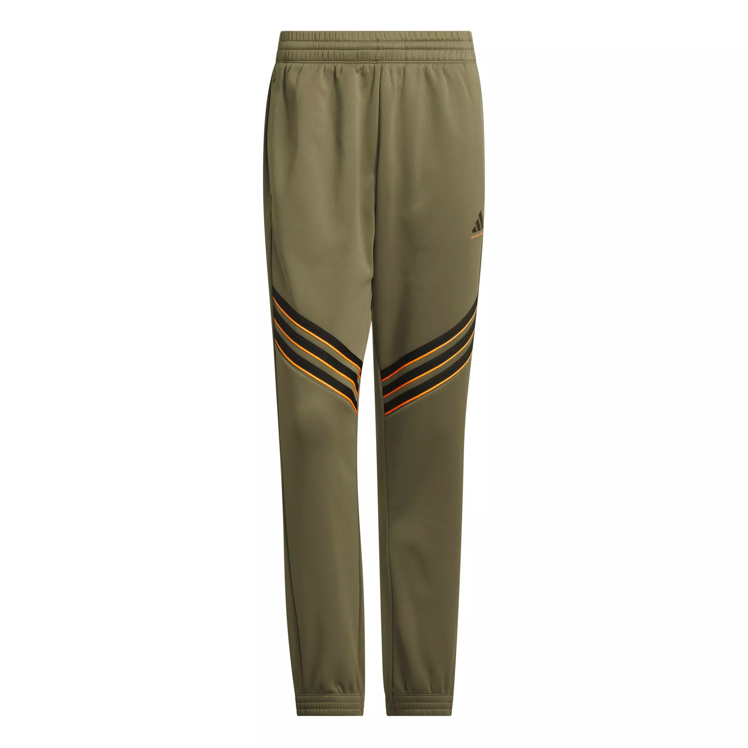 adidas Men's Basketball Crazy Warm Fleece Pants -Olive - OLIVE