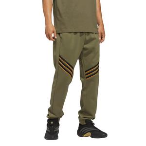adidas Men's Basketball Crazy Warm Fleece Pants -Olive