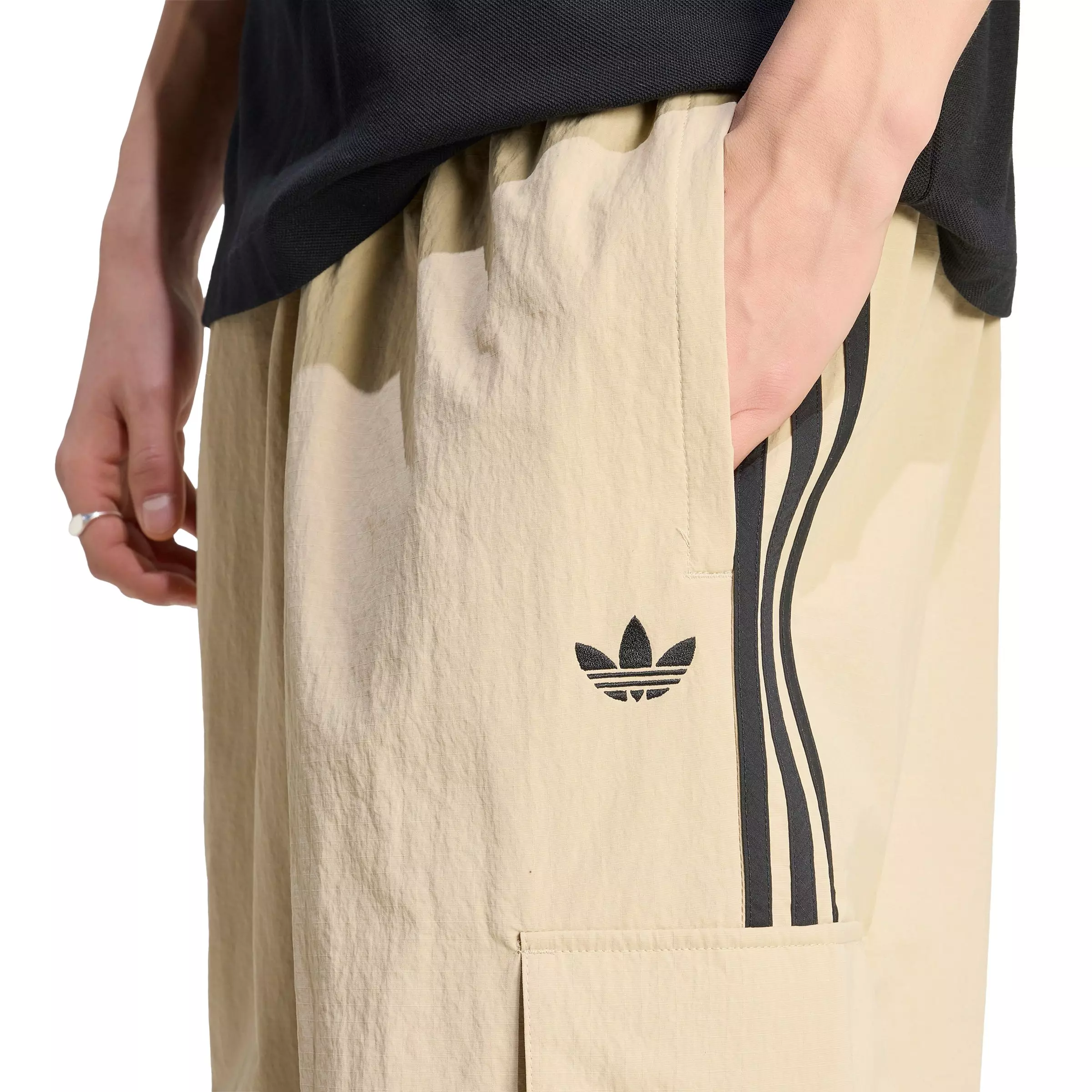 adidas Originals Men's Adicolor Classics 3-Stripes Cargo Pants - Khaki - KHAKI