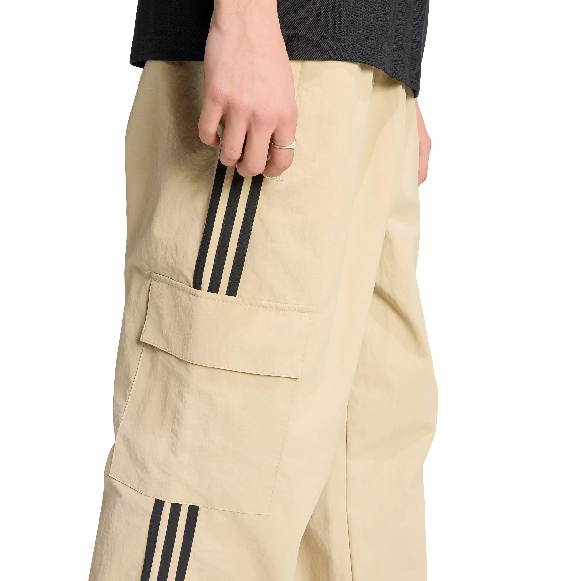 adidas Originals Men's Adicolor Classics 3-Stripes Cargo Pants -Khaki - KHAKI