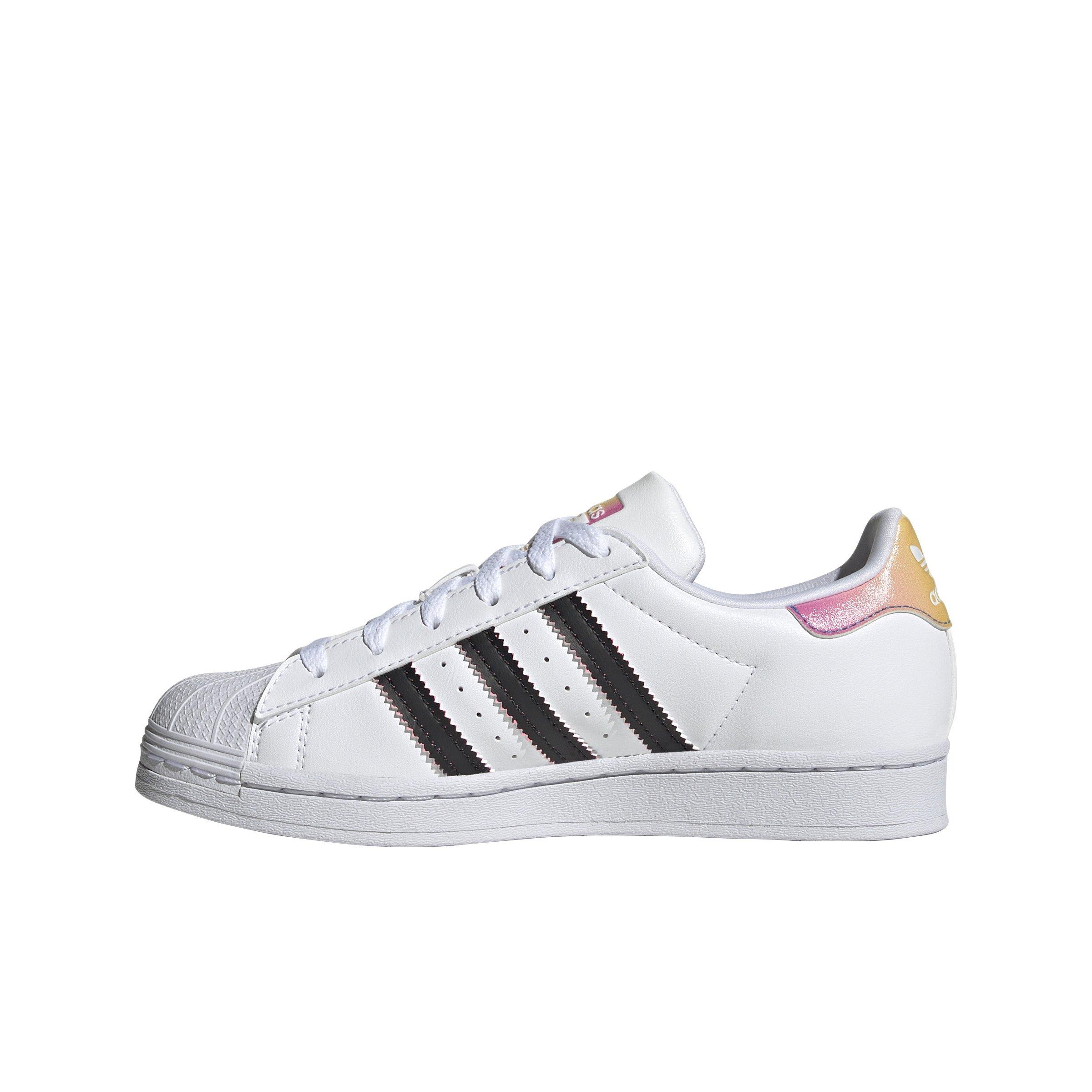 adidas Originals Superstar "Ftwr White/Beam Pink/Core Black" Grade School Boys' Shoe - WHITE/PINK/BLACK Thumbnail View 2
