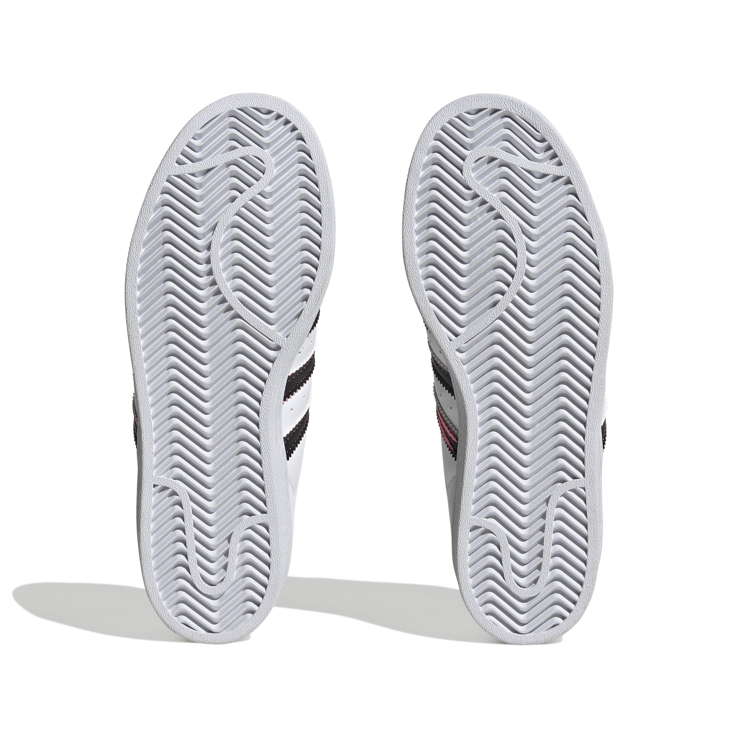 adidas Originals Superstar "Ftwr White/Beam Pink/Core Black" Grade School Boys' Shoe - WHITE/PINK/BLACK Thumbnail View 6