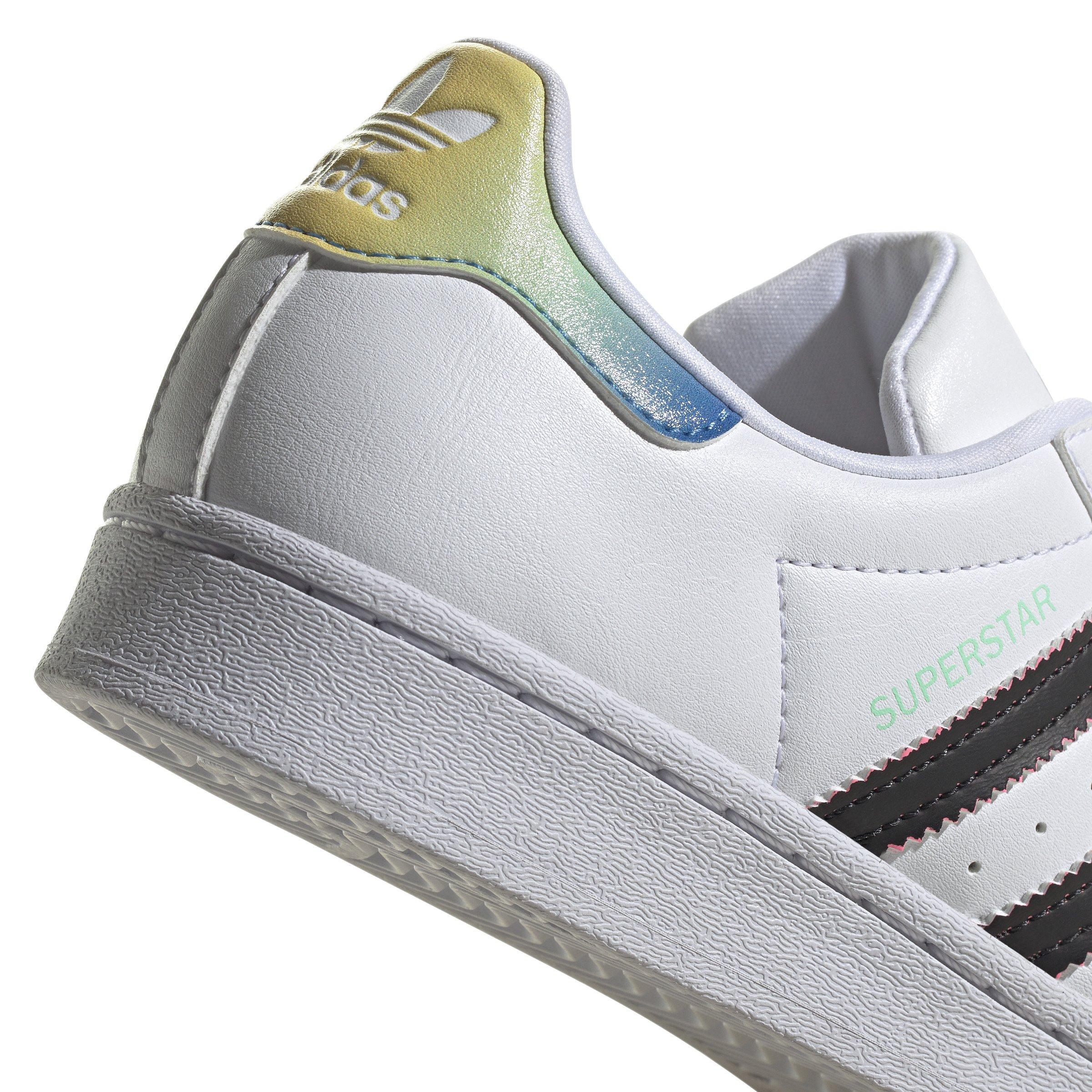 adidas Originals Superstar "Ftwr White/Beam Pink/Core Black" Grade School Boys' Shoe - WHITE/PINK/BLACK Thumbnail View 8