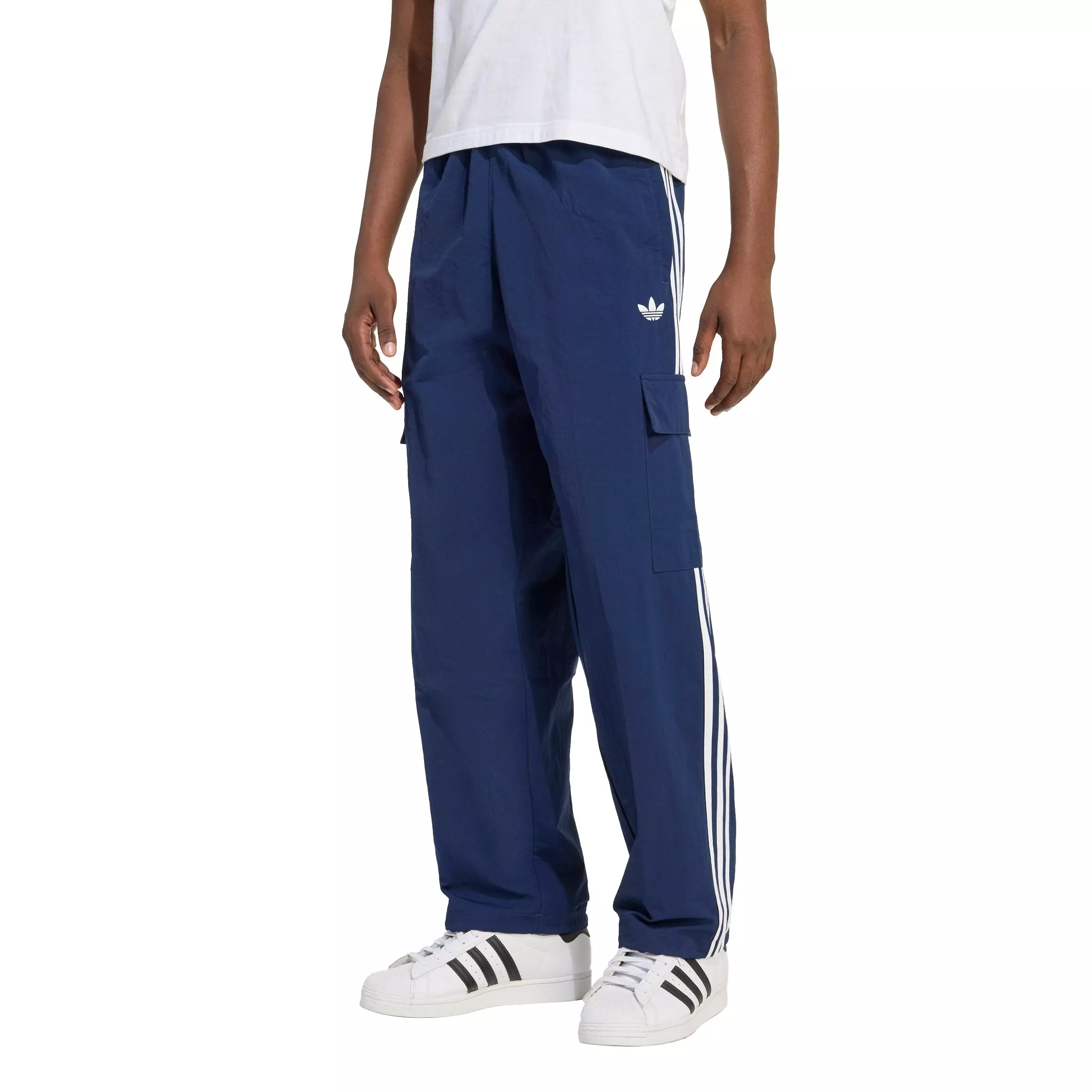 adidas Originals Men's Adicolor Classics 3-Stripes Cargo Pants - Indigo - INDIGO