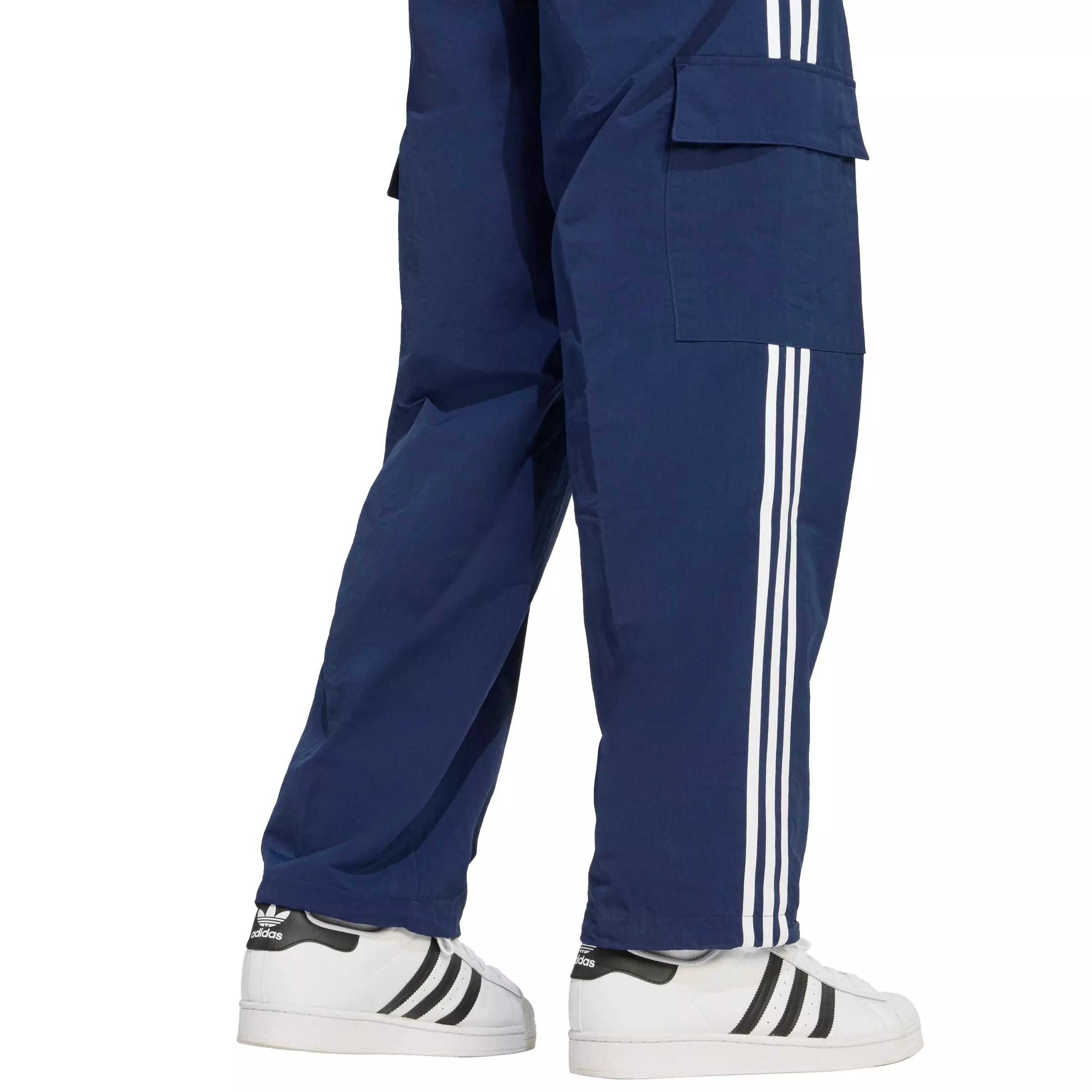 adidas Originals Men's Adicolor Classics 3-Stripes Cargo Pants - Indigo - INDIGO