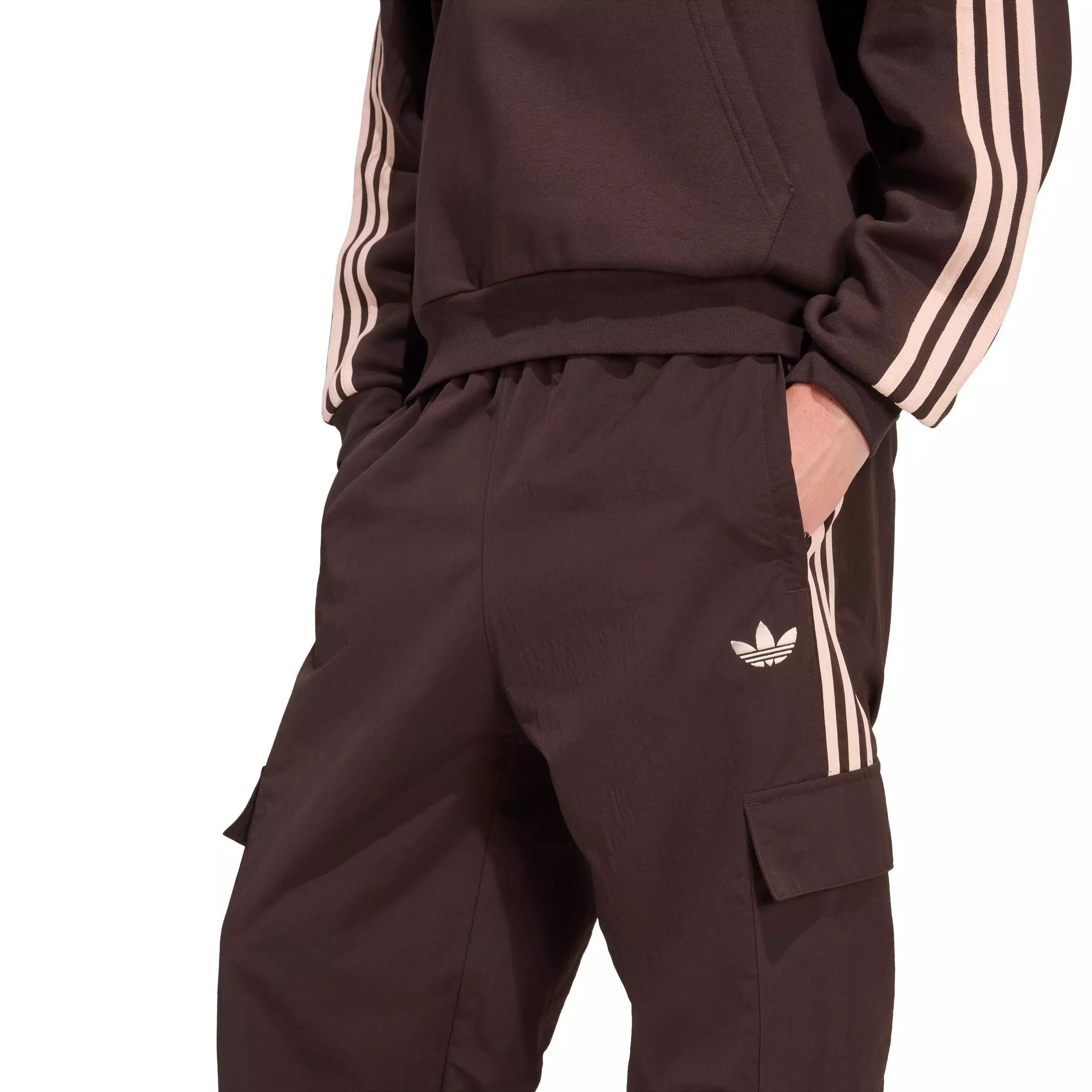 adidas Originals Men's Adicolor Classics 3-Stripes Cargo Pants -Coffee - COFFEE