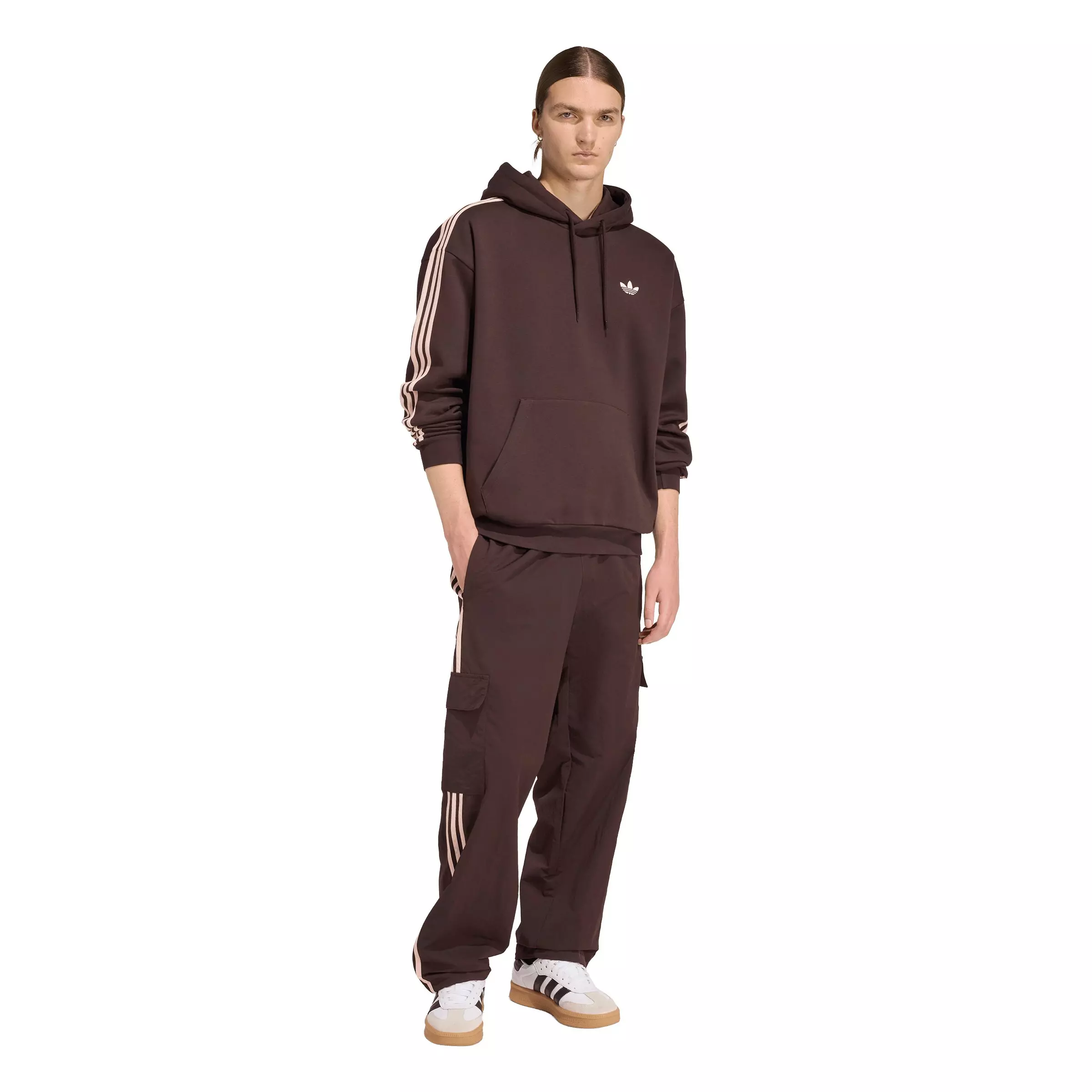 adidas Originals Men's Adicolor Classics 3-Stripes Cargo Pants - Coffee - COFFEE