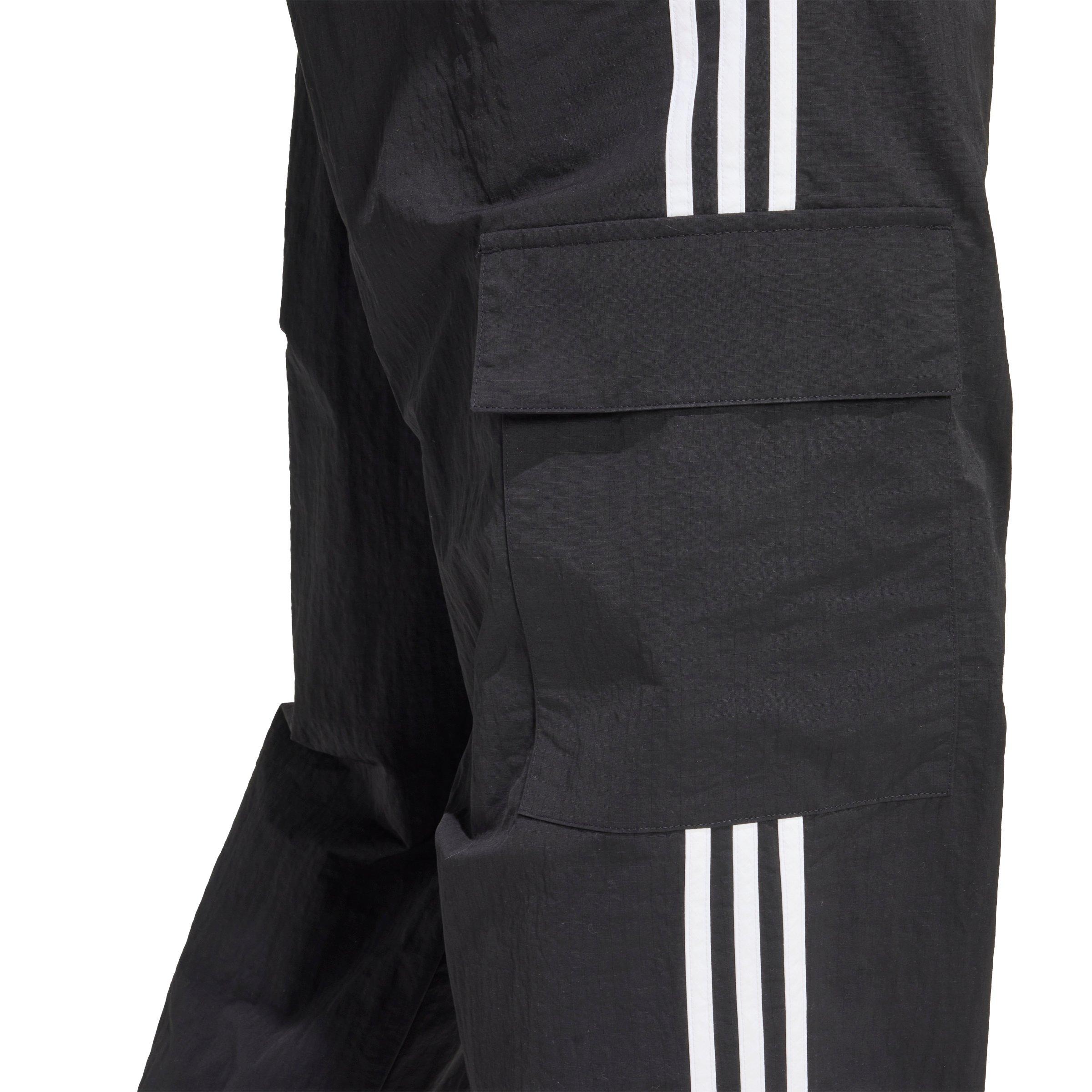 adidas Originals Men's Adicolor Classics 3-Stripes Cargo Pants -Black - BLACK Thumbnail View 4