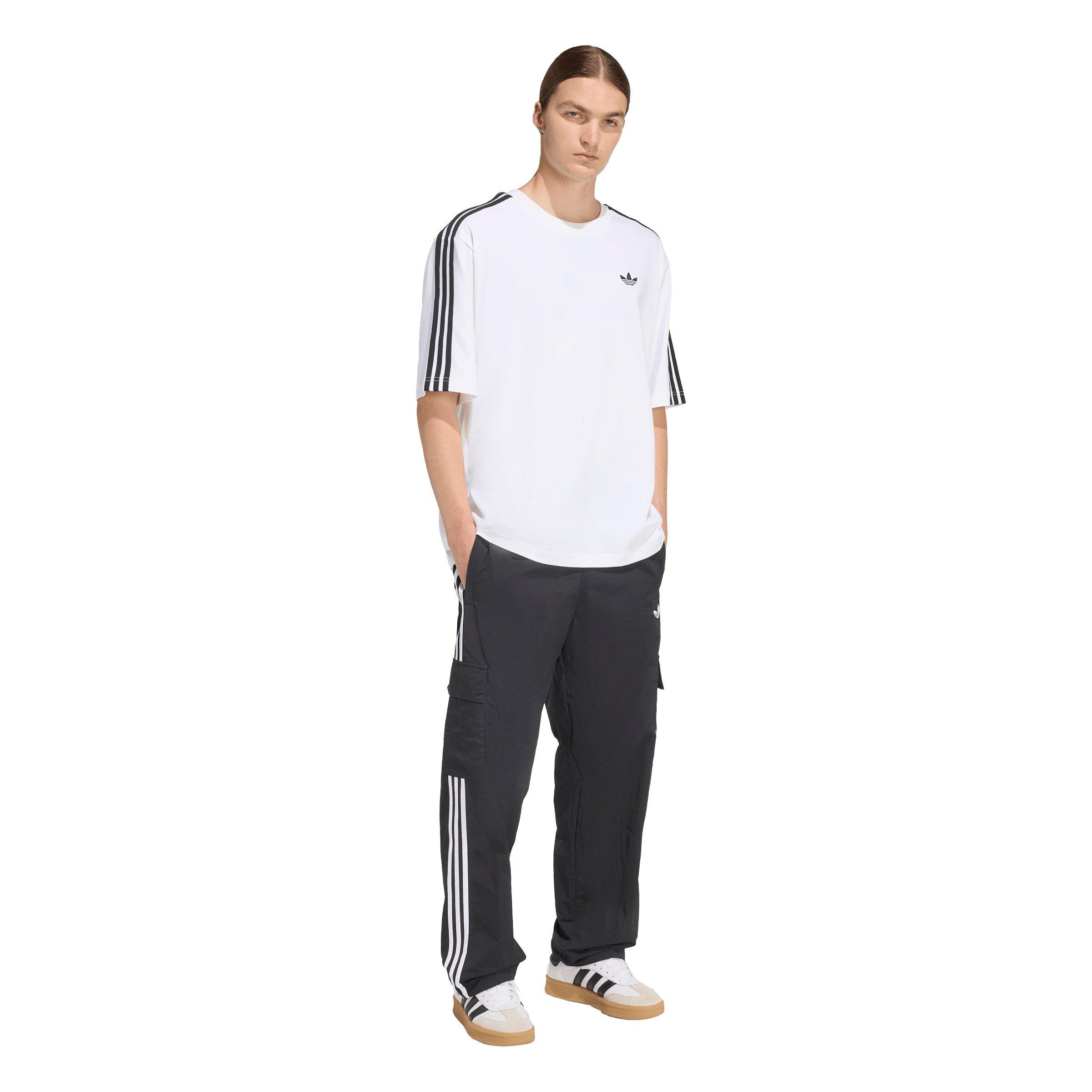 adidas Originals Men's Adicolor Classics 3-Stripes Cargo Pants - Black - BLACK Thumbnail View 5
