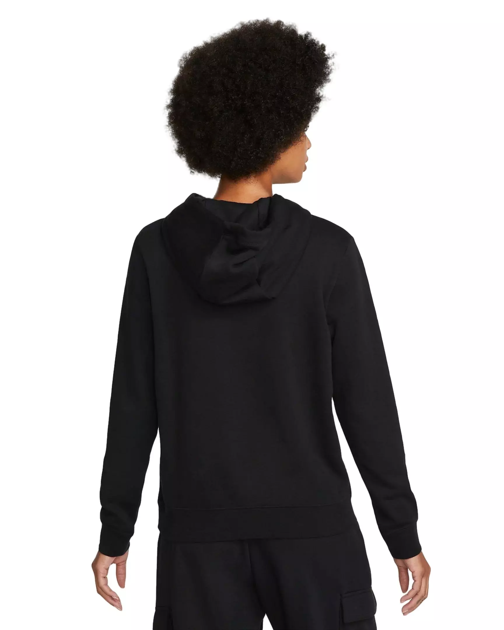 Nike Women's Sportswear Club Standard Fleece Pullover Hoodie - BLACK