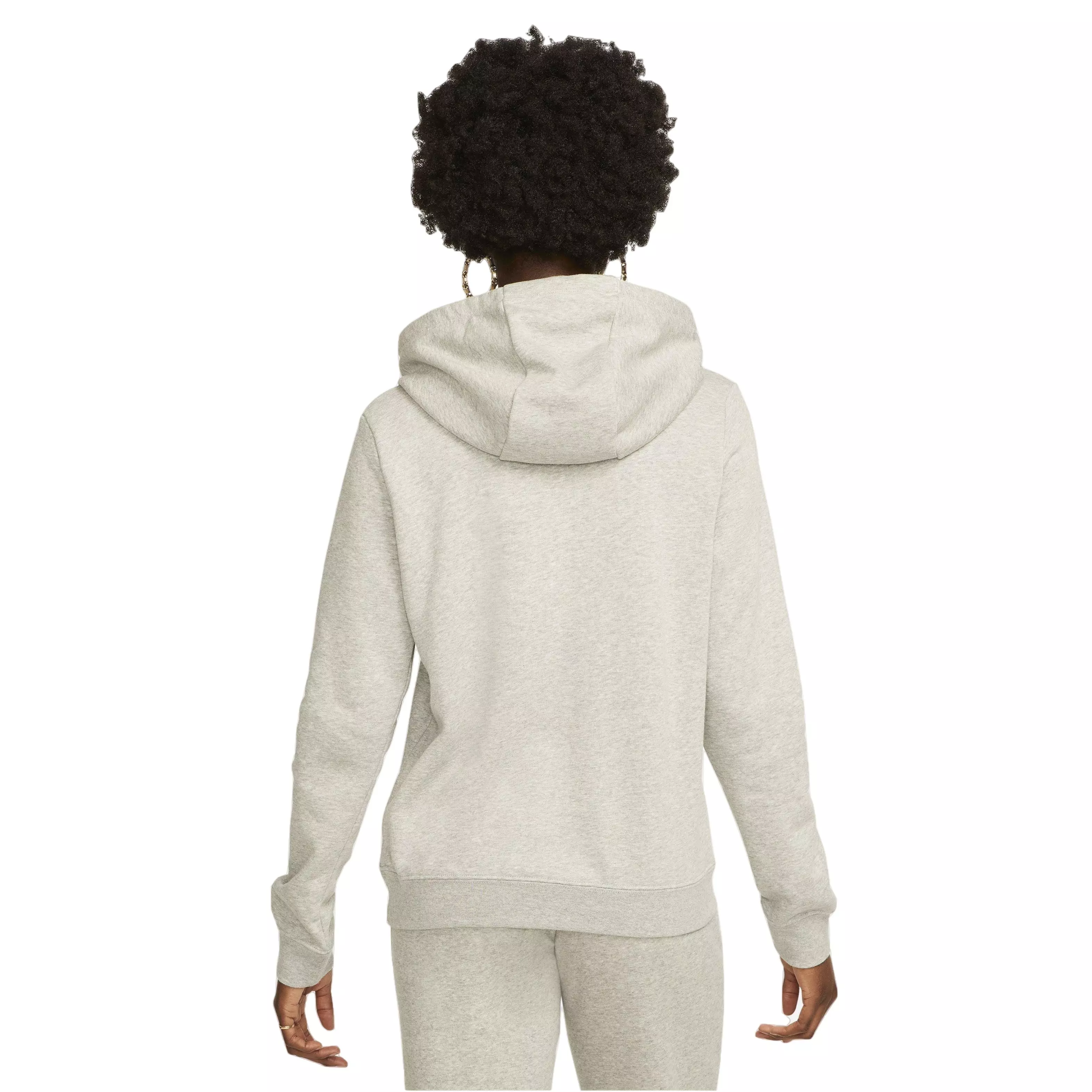 Nike Women's Sportswear Club Standard Fleece Pullover Hoodie - GREY