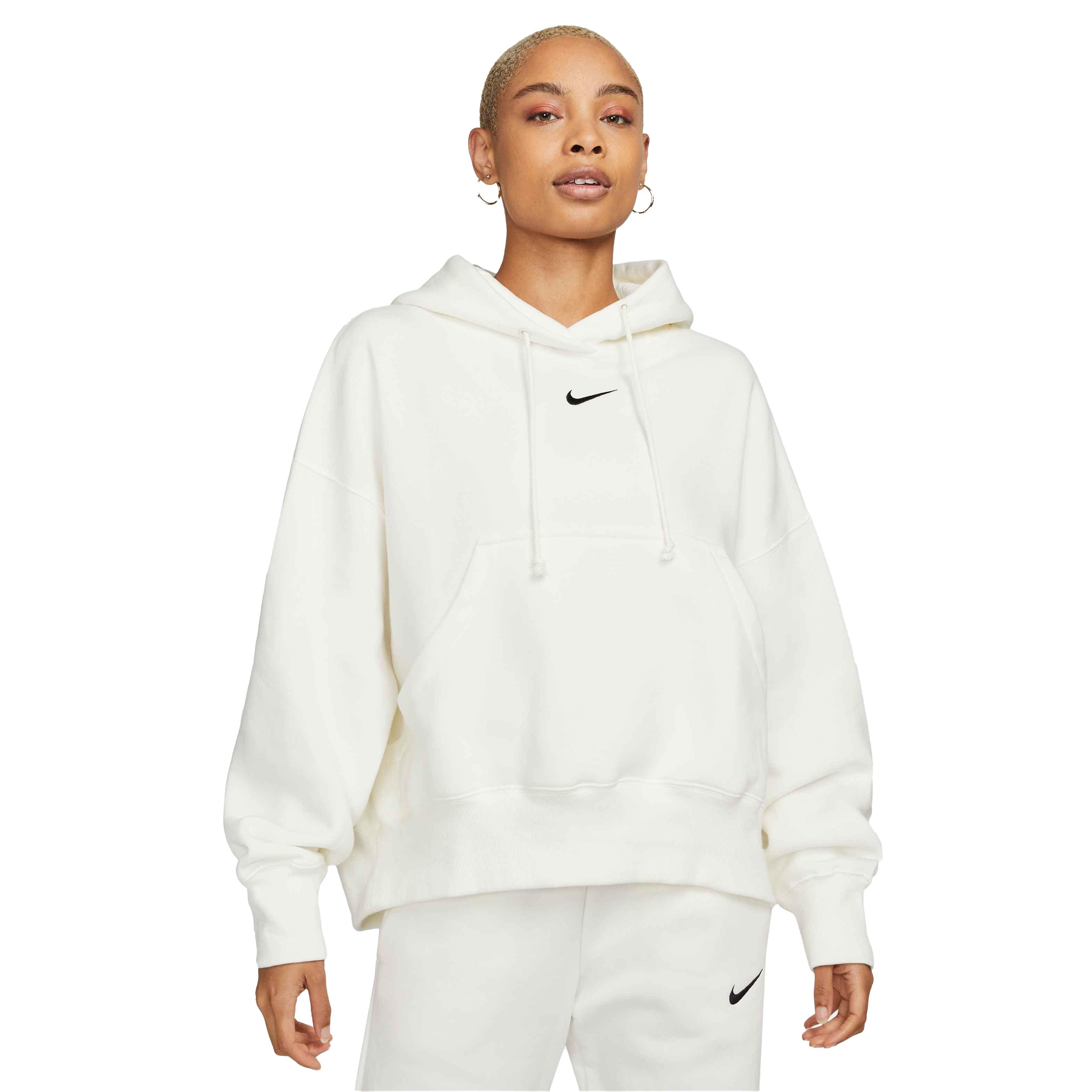 Nike Women's Sportswear Phoenix Fleece Over-Oversized Pullover Hoodie - BLACK Thumbnail View 1