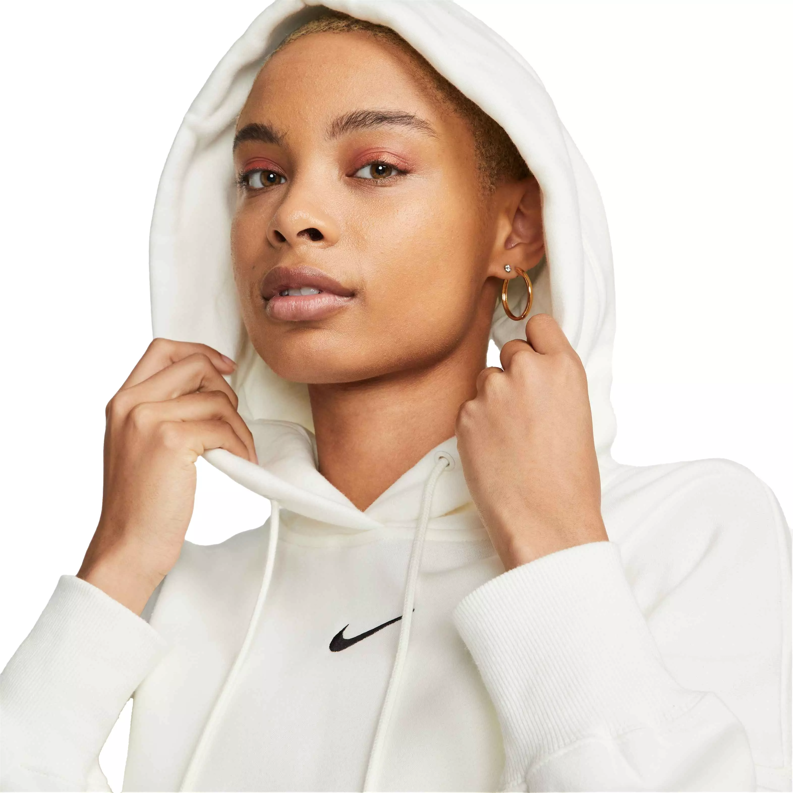 Nike Women's Sportswear Phoenix Fleece Over-Oversized Pullover Hoodie - BLACK