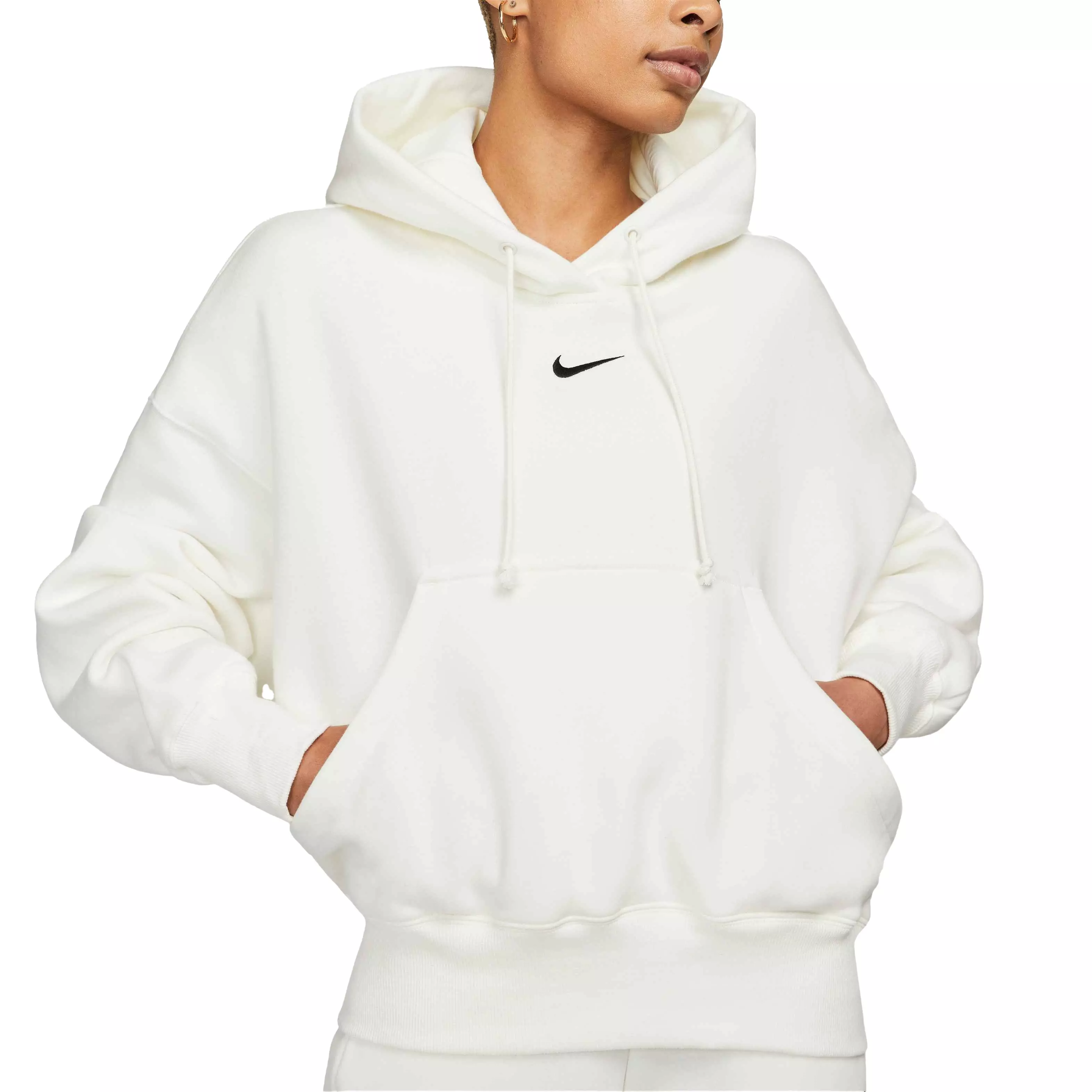 Nike Women's Sportswear Phoenix Fleece Over-Oversized Pullover Hoodie - BLACK