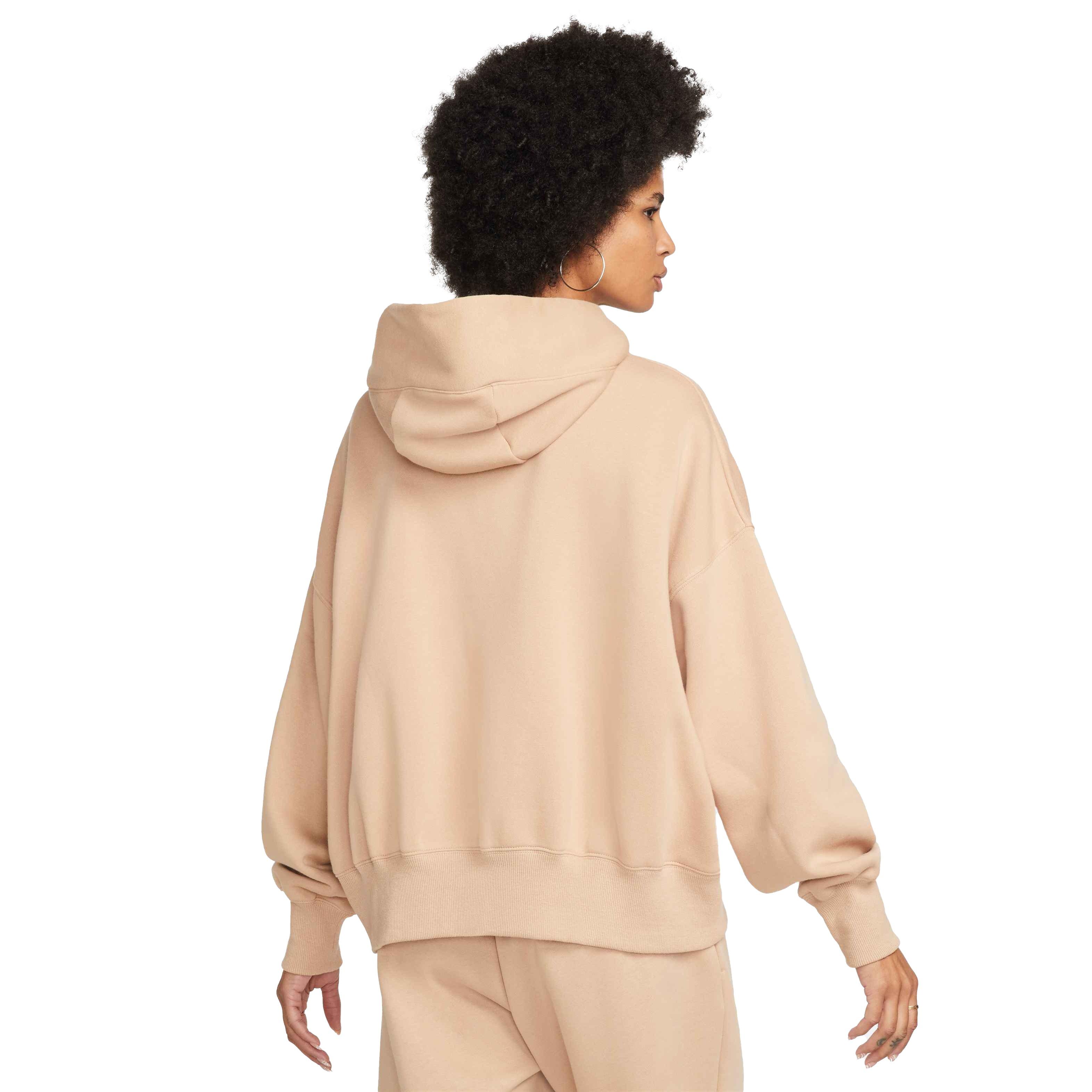 Nike Women's Sportswear Phoenix Fleece Over-Oversized Pullover Hoodie - BROWN Thumbnail View 2