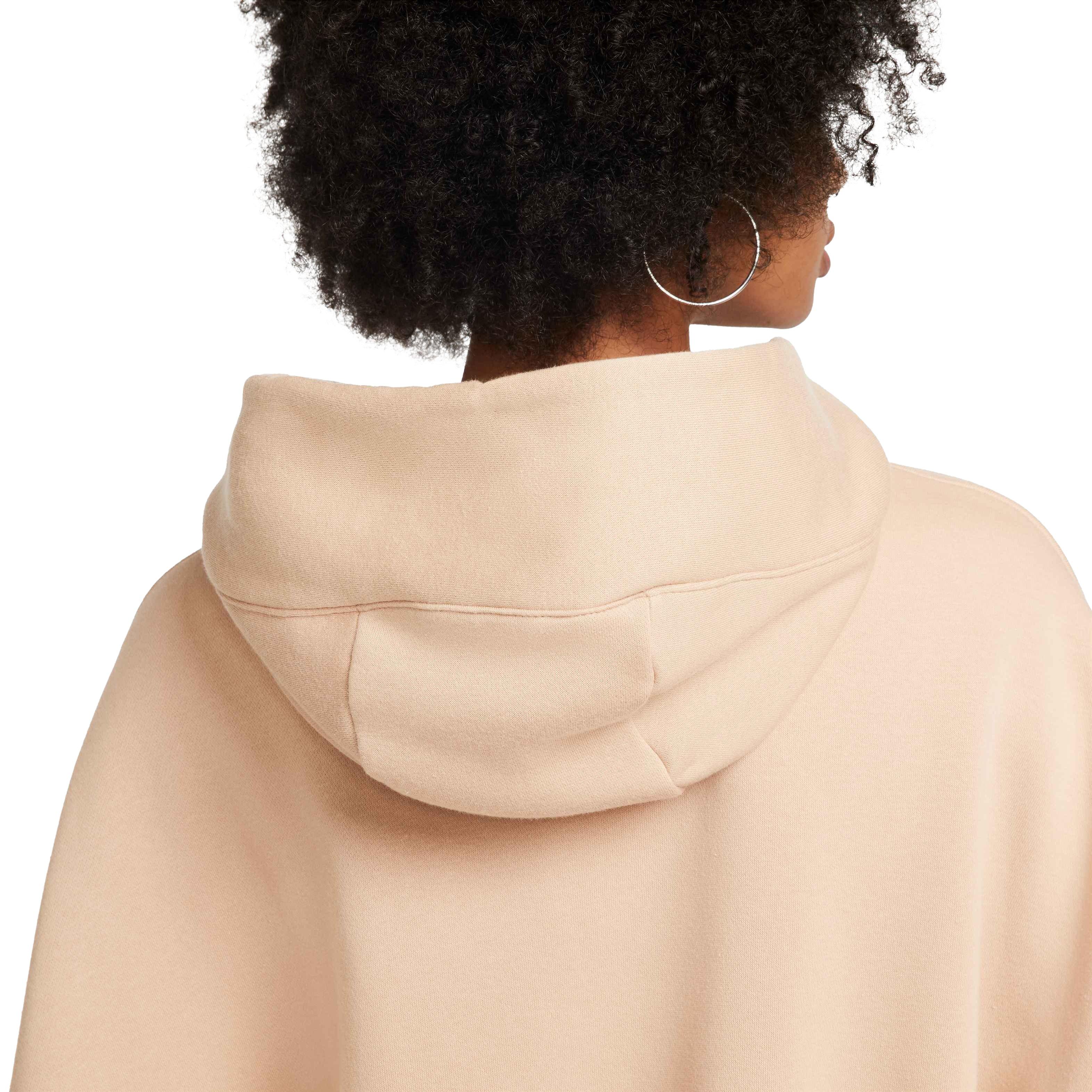 Nike Women's Sportswear Phoenix Fleece Over-Oversized Pullover Hoodie - BROWN Thumbnail View 7