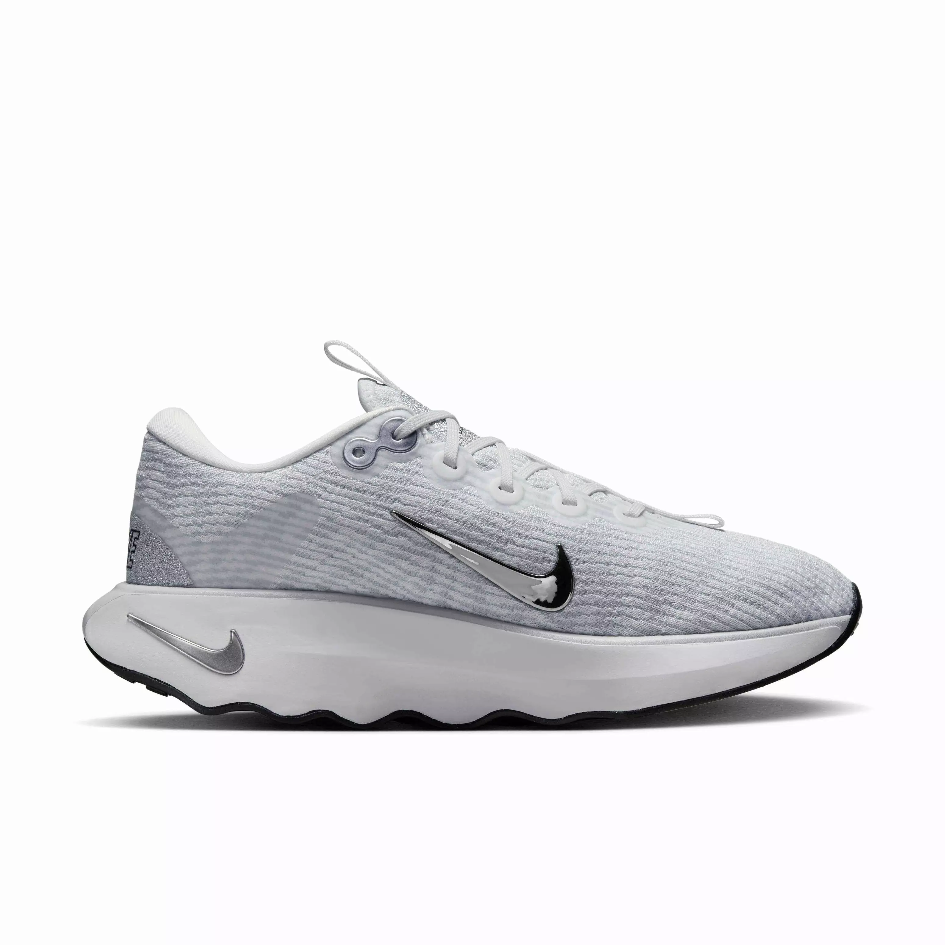 Nike Motiva "Summit White/Pure Platinum/Black/Metallic Silver" Women's Walking Shoe - WHITE/PLATINUM/BLACK/SILVER