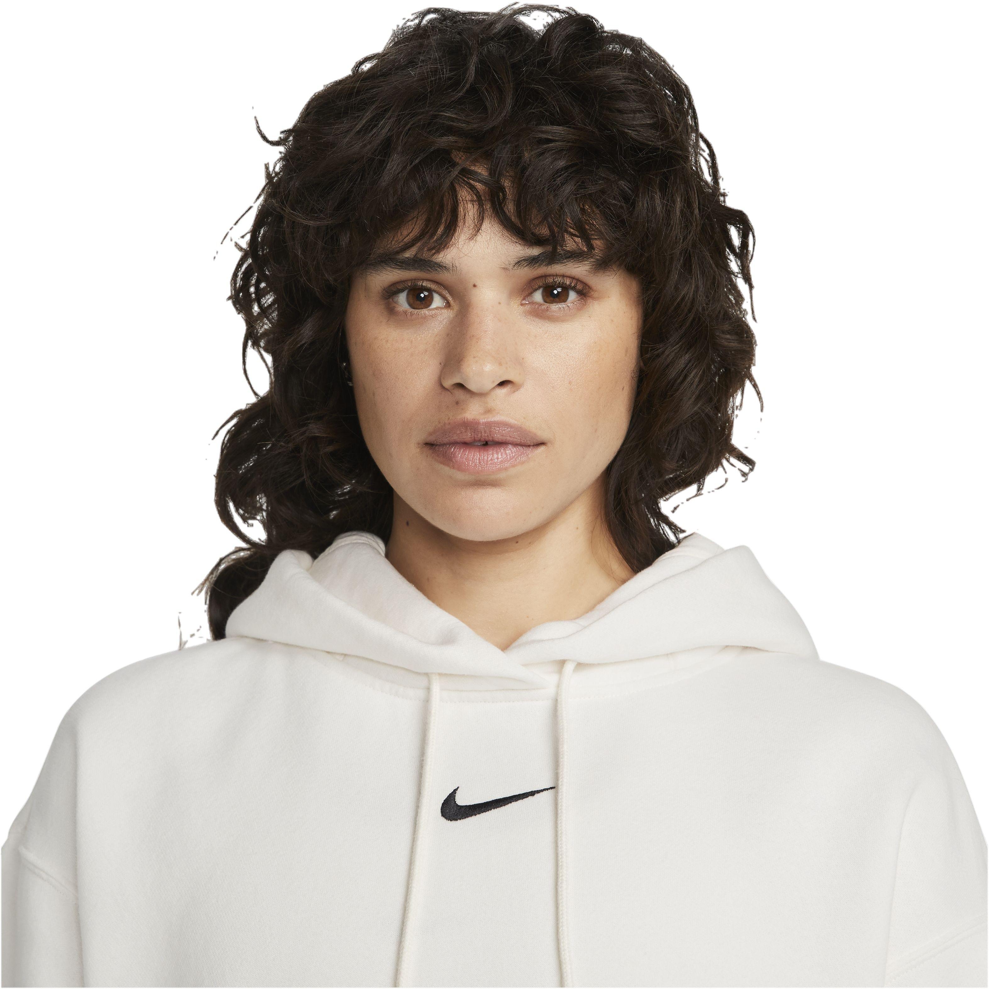 Nike Women's Sportswear Phoenix Oversized Fleece Pullover Hoodie - BLACK Thumbnail View 3
