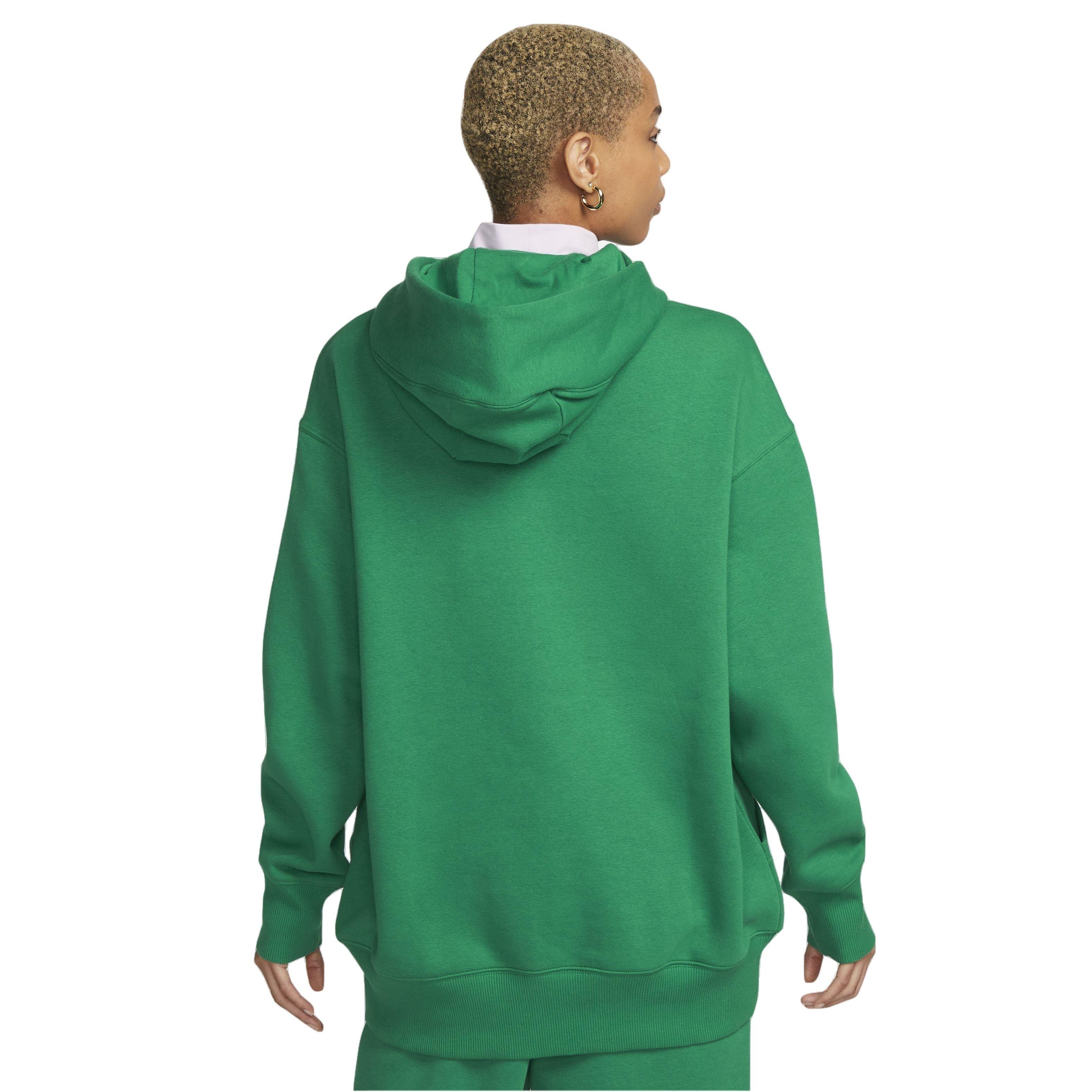 Nike Women's Sportswear Phoenix Oversized Fleece Pullover Hoodie - GREEN Thumbnail View 2