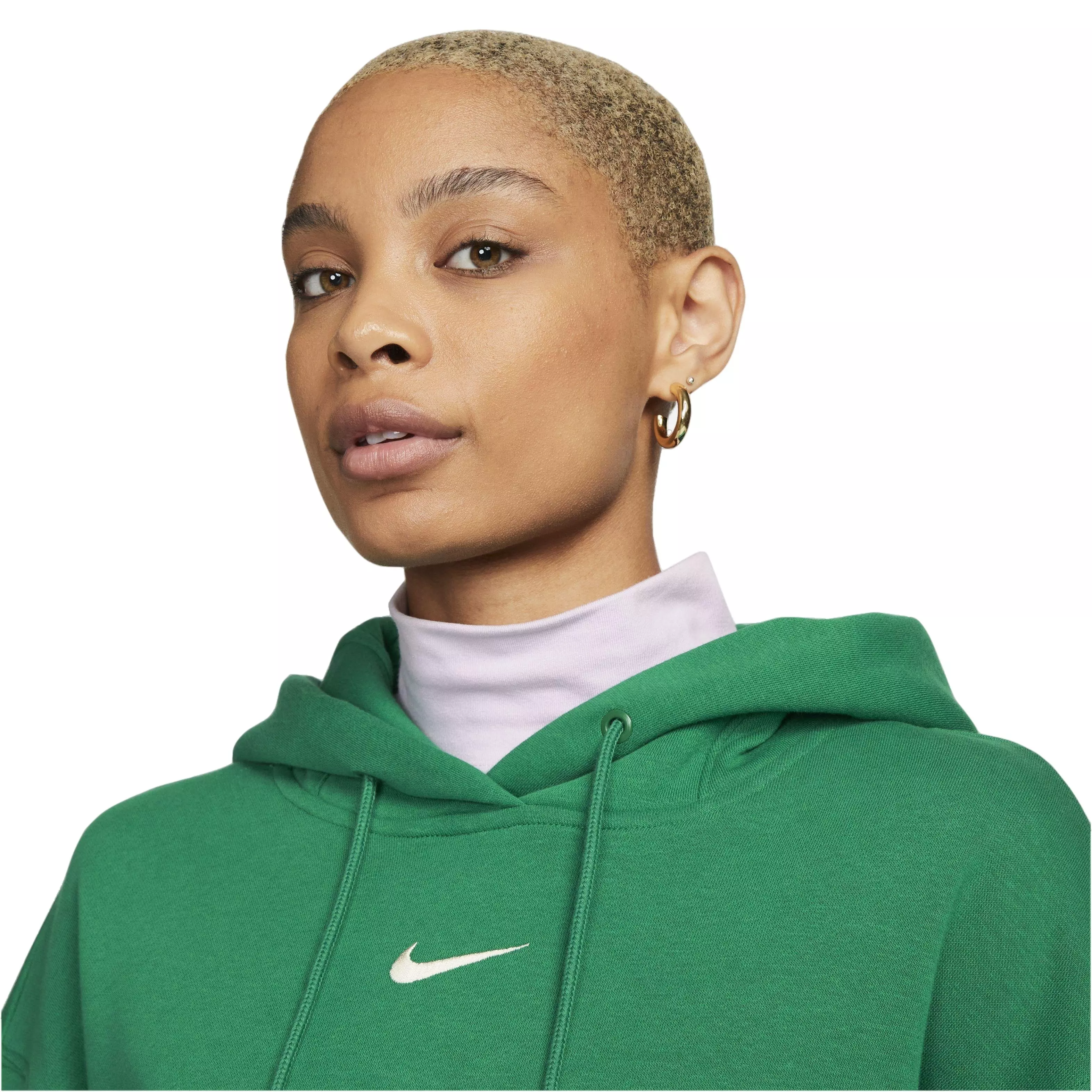 Nike Women's Sportswear Phoenix Oversized Fleece Pullover Hoodie - GREEN