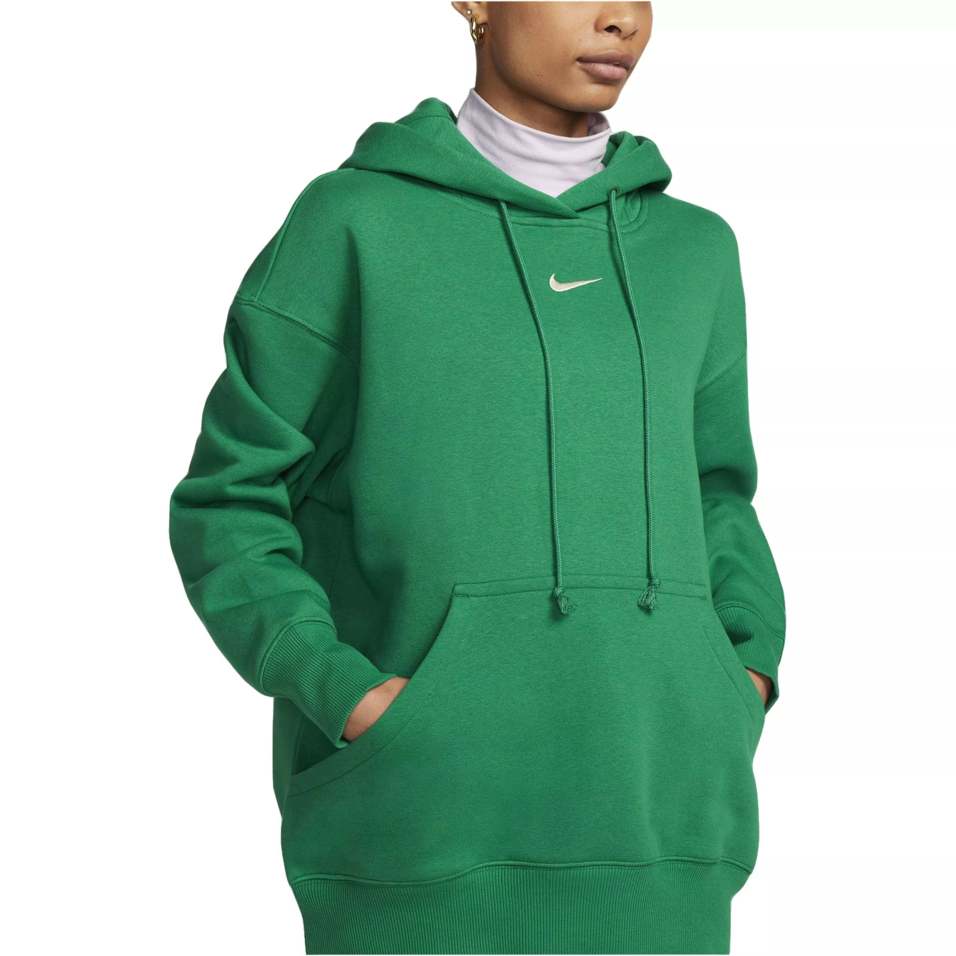 Nike Women's Sportswear Phoenix Oversized Fleece Pullover Hoodie - GREEN