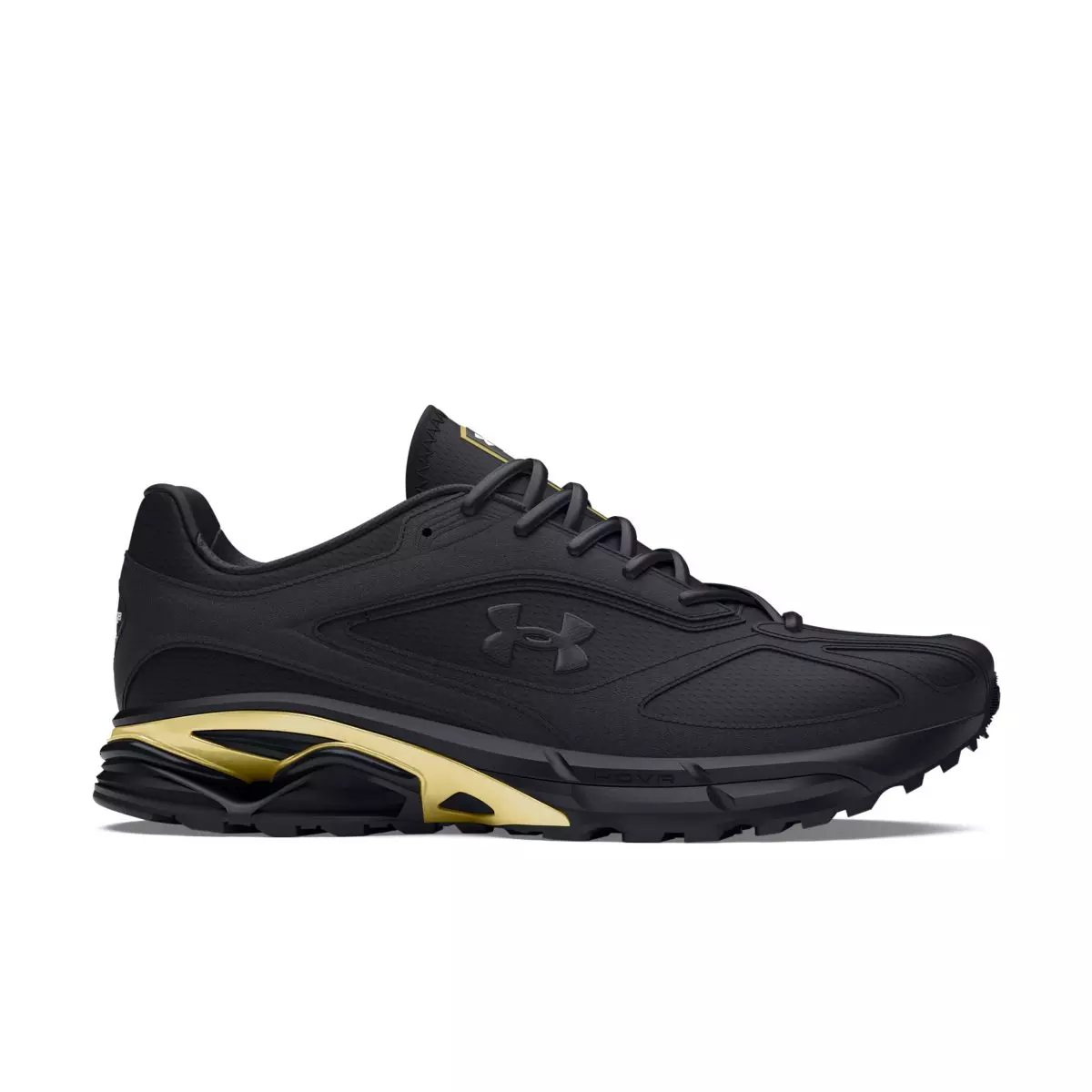 Under Armour Apparition Black/Metallic Gold Unisex Running Shoe