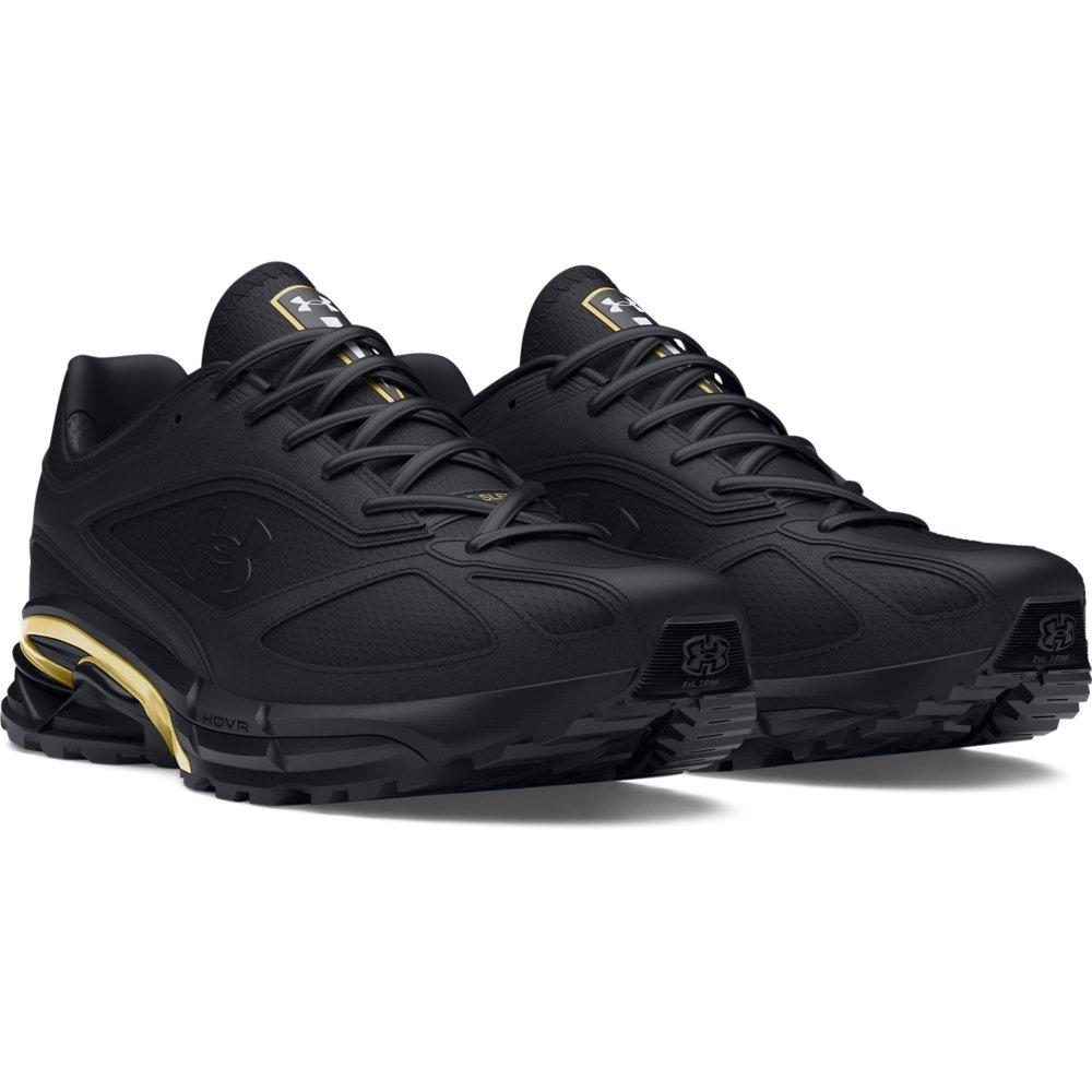 Under Armour Apparition "Black/Metallic Gold" Unisex Running Shoe - BLACK/GOLD Thumbnail View 3
