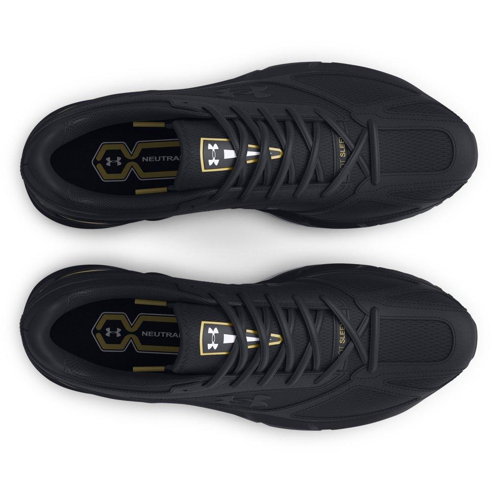 Under Armour Apparition "Black/Metallic Gold" Unisex Running Shoe - BLACK/GOLD Thumbnail View 4
