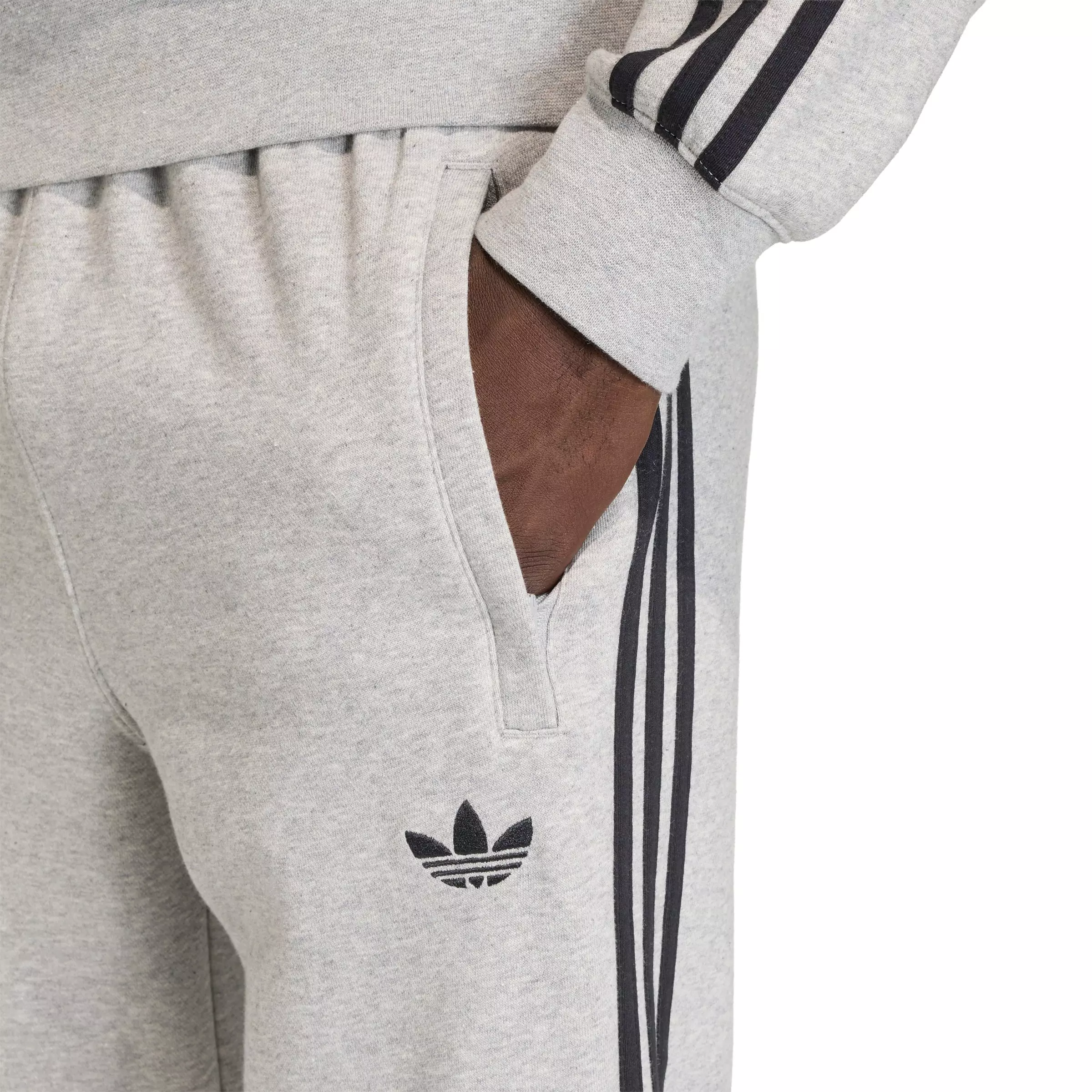 adidas Originals Men's 3-Stripes Sweatpants -Grey - GREY
