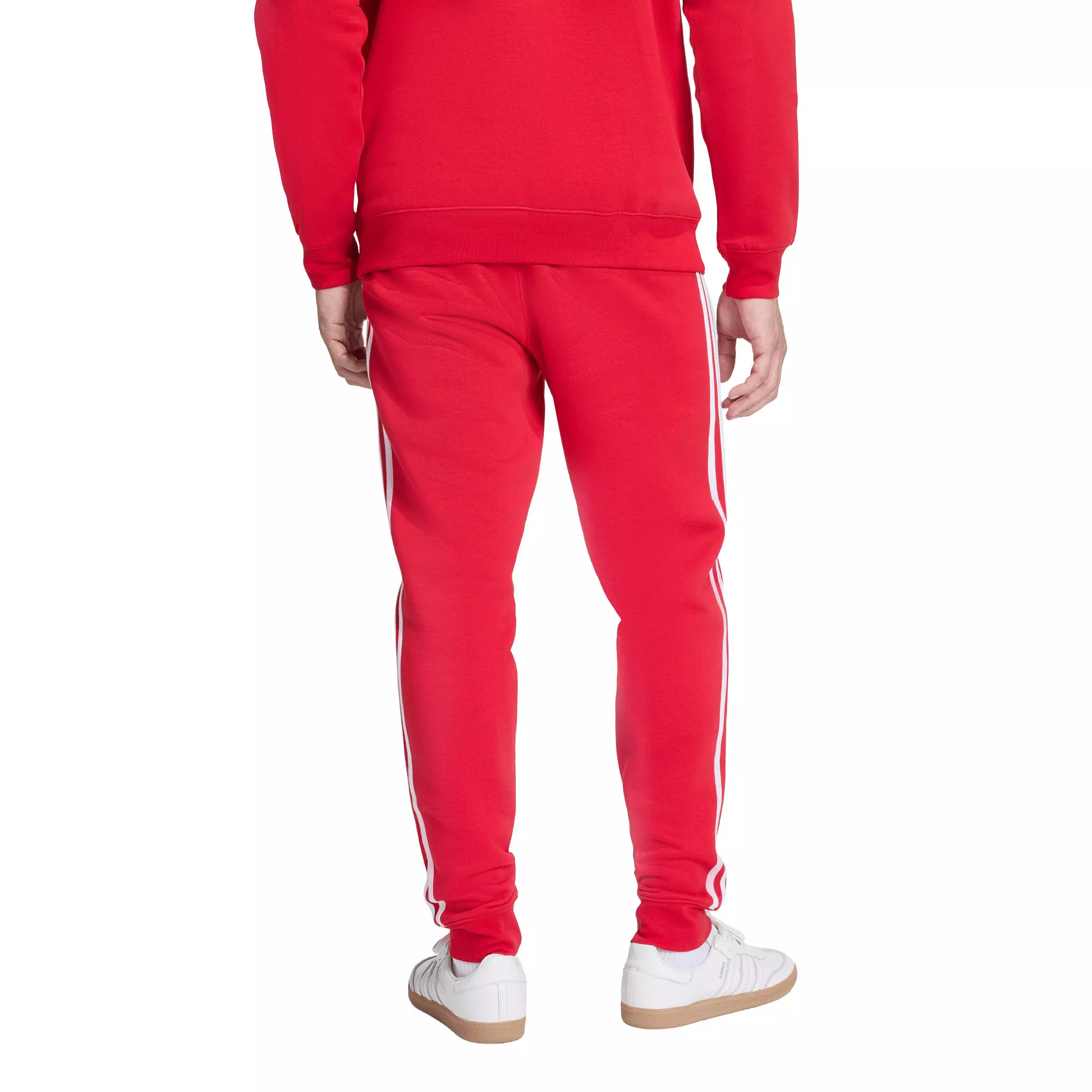 adidas Originals Men's 3-Stripes Sweatpants -Red - RED