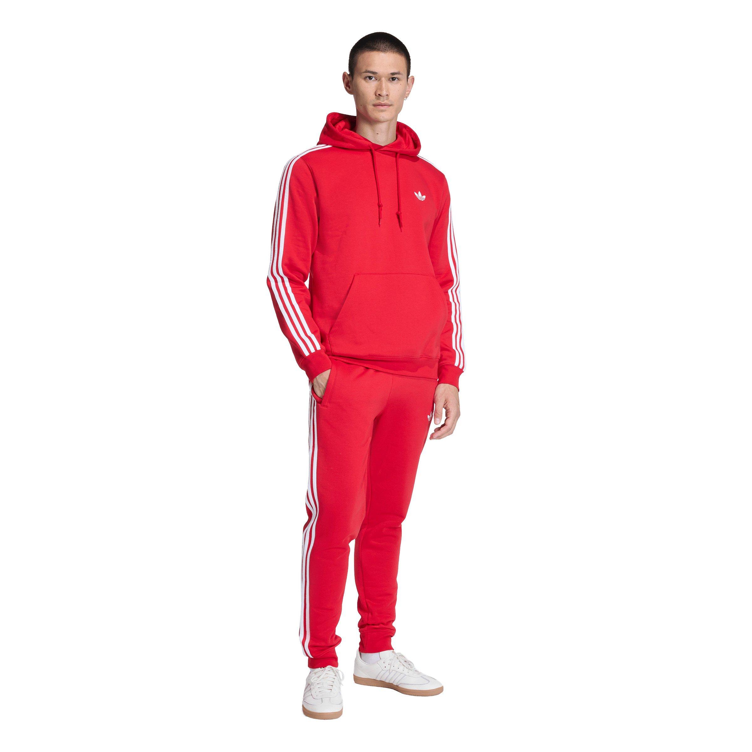 adidas Originals Men's 3-Stripes Sweatpants -Red - RED Thumbnail View 5