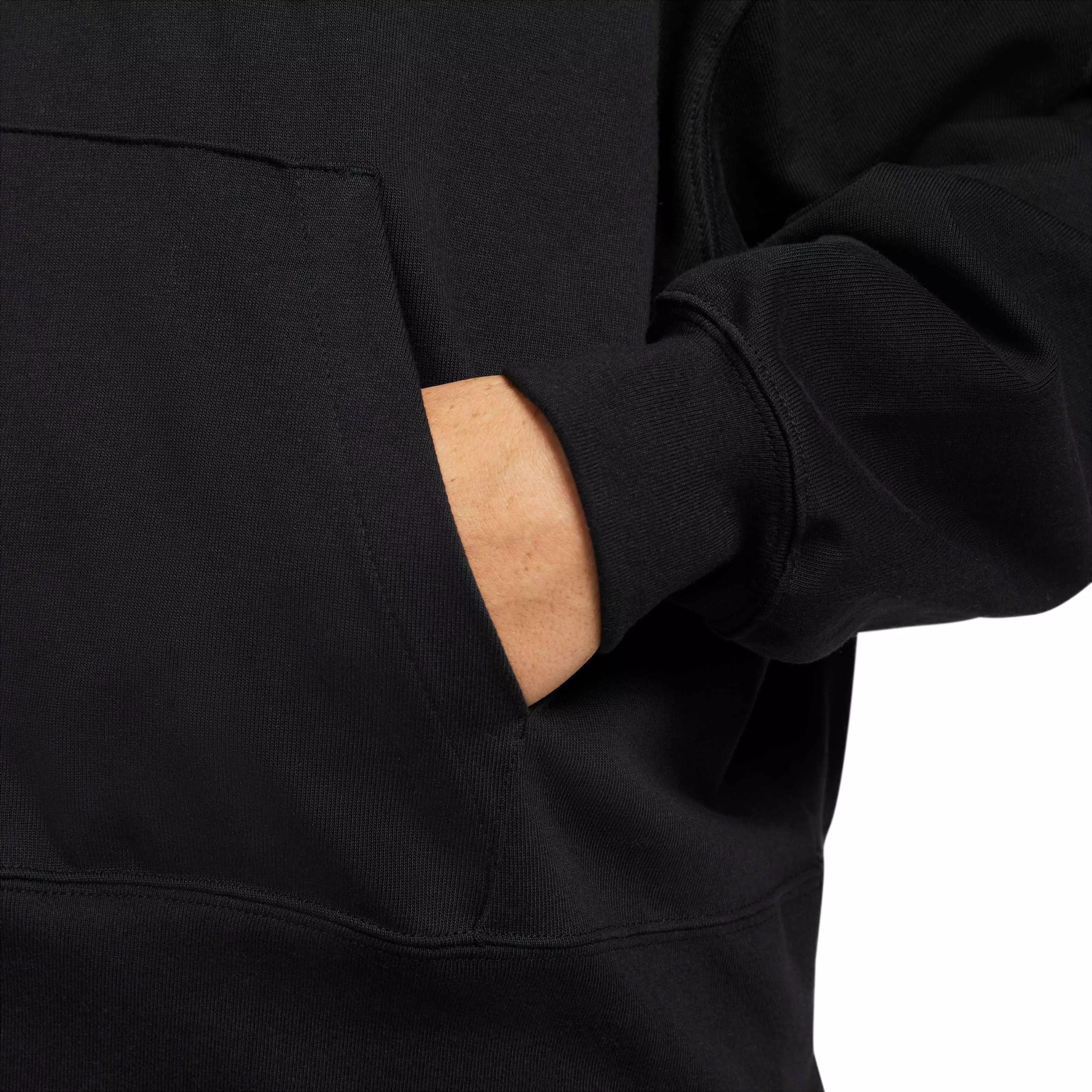 Nike Women's Sportswear Jersey Pullover Oversized Hoodie - BLACK