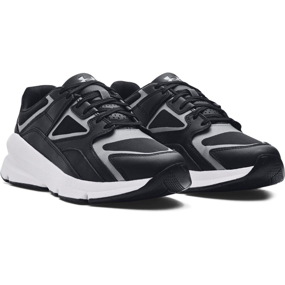 Under Armour Forge 96 Leather "Black/White/Reflective" Unisex Shoe - BLACK/WHITE/REFLECTIVE Thumbnail View 3