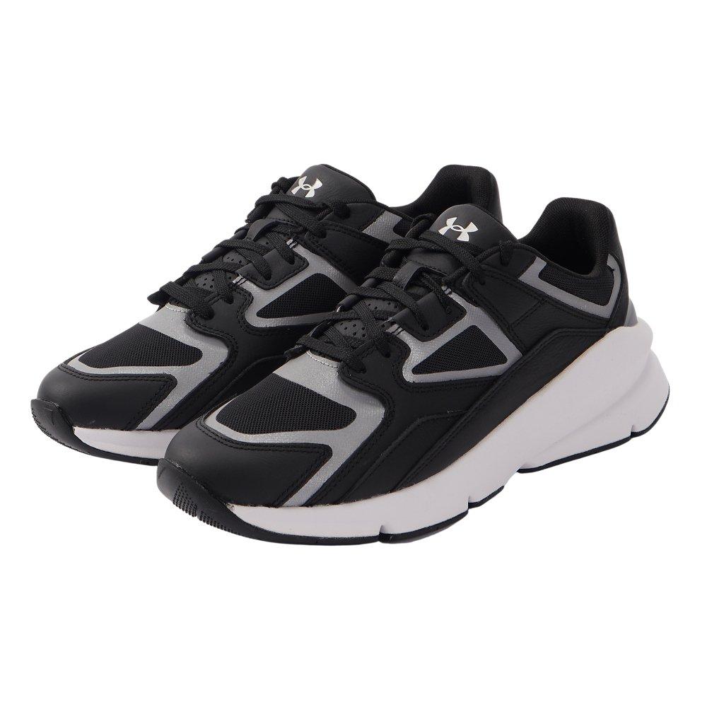 Under Armour Forge 96 Leather "Black/White/Reflective" Unisex Shoe - BLACK/WHITE/REFLECTIVE Thumbnail View 4