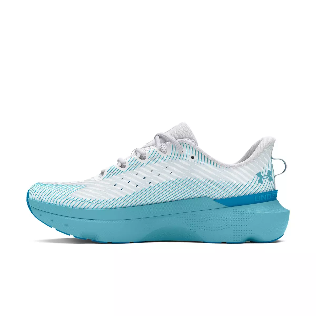 Under Armour Infinite Pro Fire & Ice "White/Distant Grey/Sky Blue" Unisex Running Shoe - WHITE/GREY/BLUE